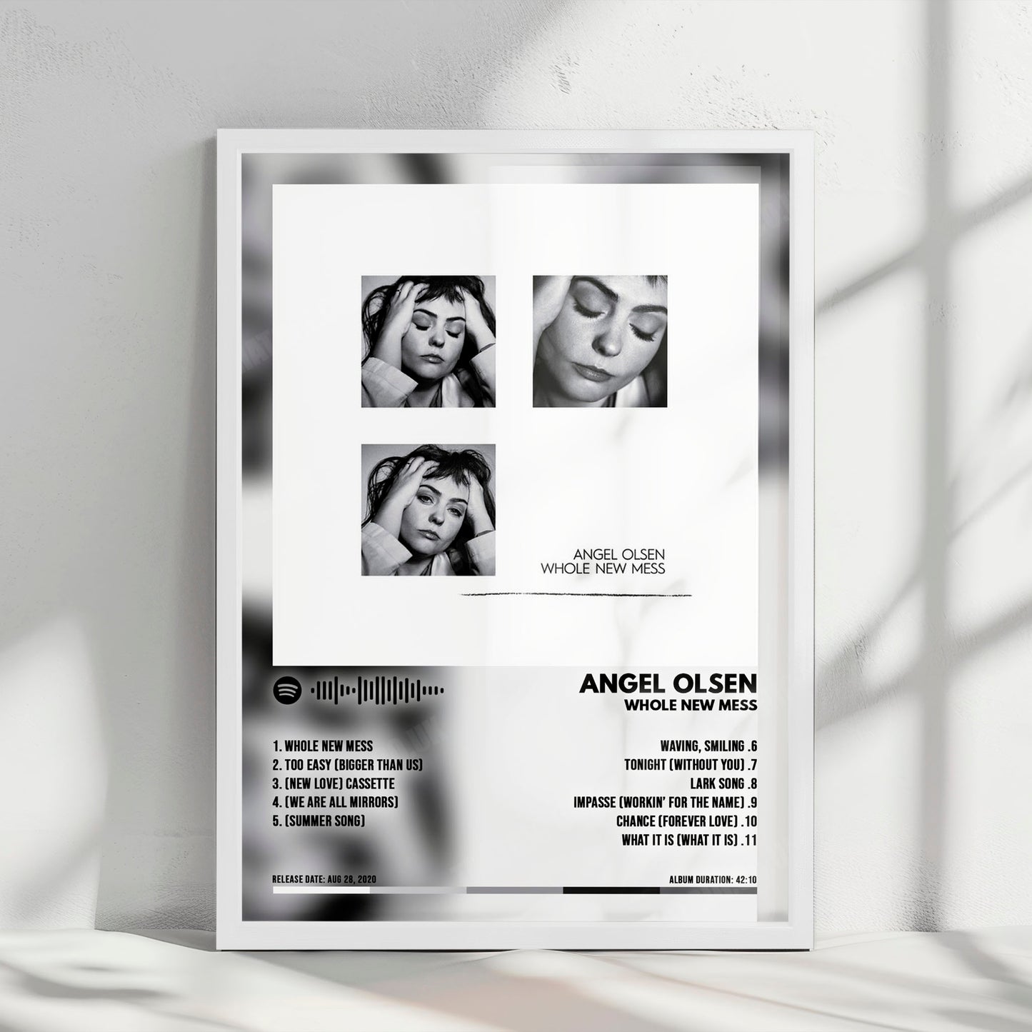 Angel Olsen "Whole New Mess" Album Cover Poster - with Complete Tracklist