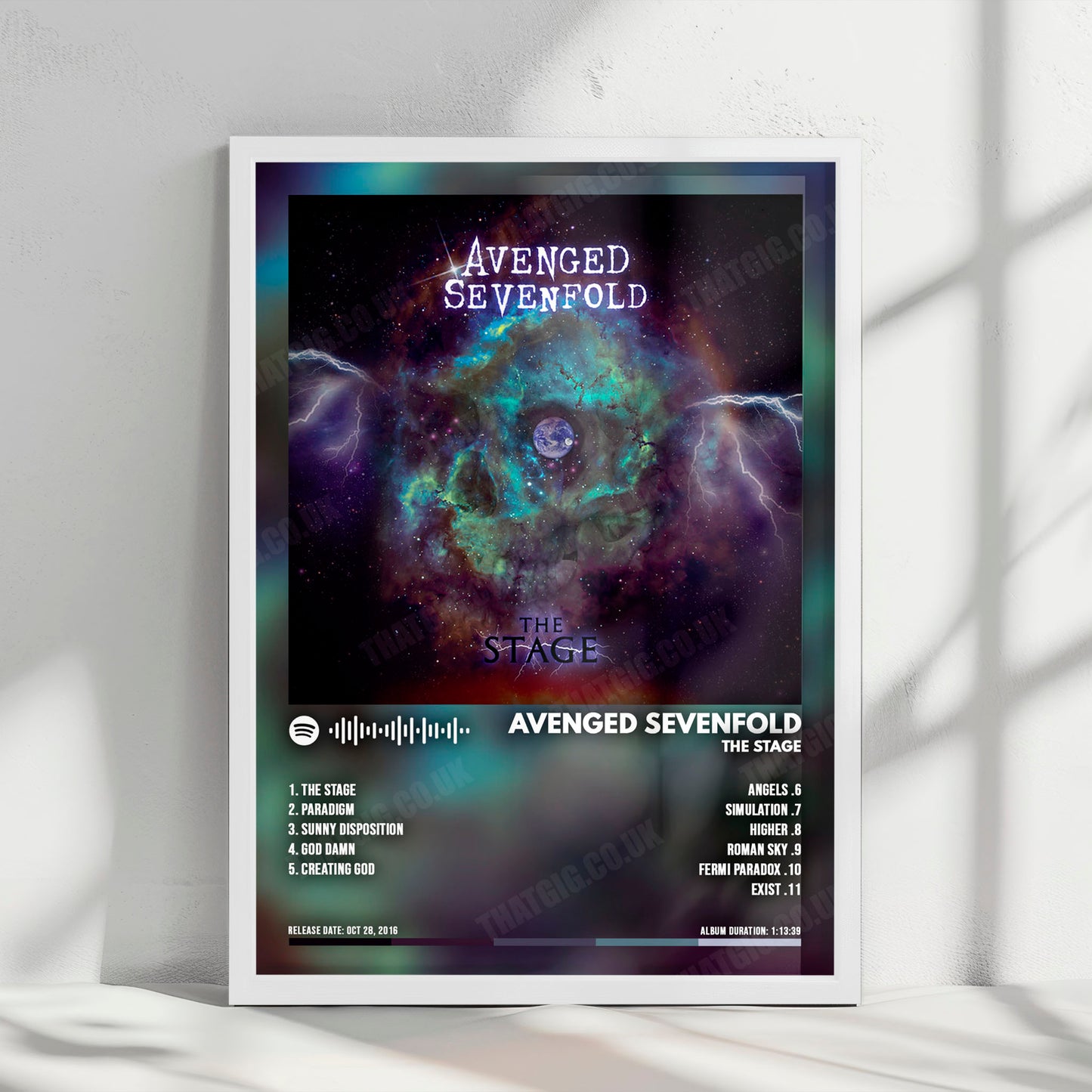 Avenged Sevenfold "The Stage" Album Cover Poster - with Complete Tracklist