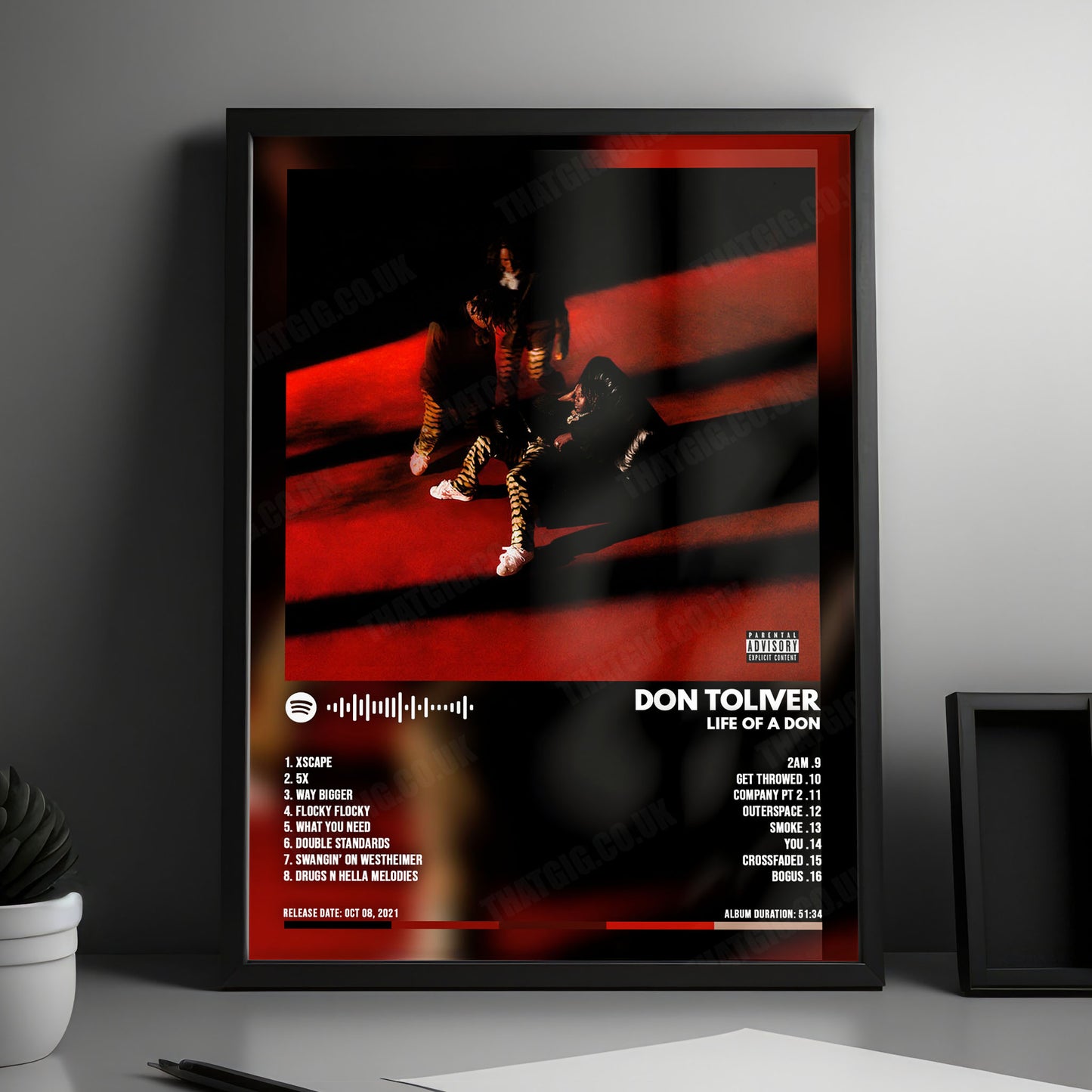 Don Toliver "Life of a DON" Album Cover Poster - with Complete Tracklist