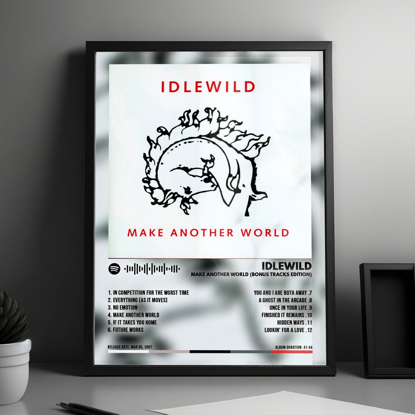 Idlewild "Make Another World (Bonus Tracks Edition)" Album Cover Poster - with Complete Tracklist