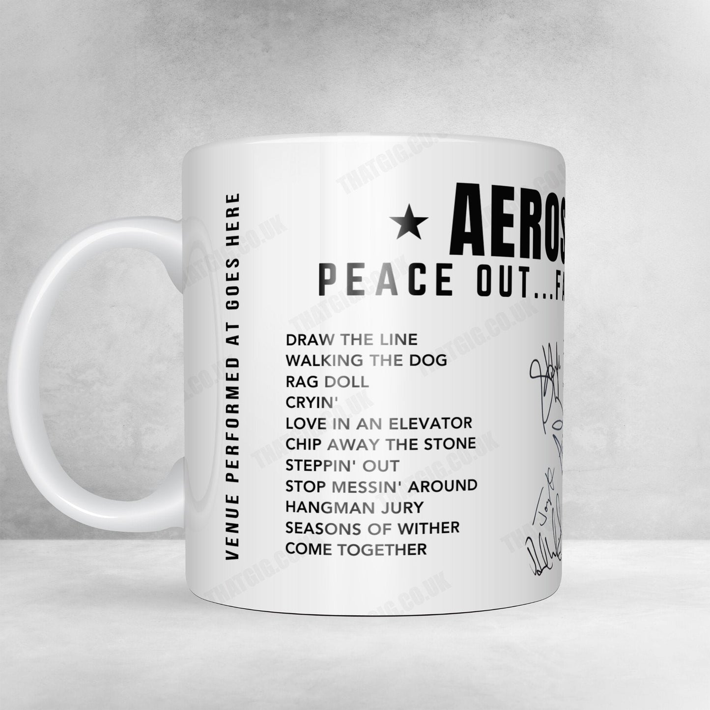 Aerosmith Setlist Mug - UBS Arena, Elmont - September 9th, 2023