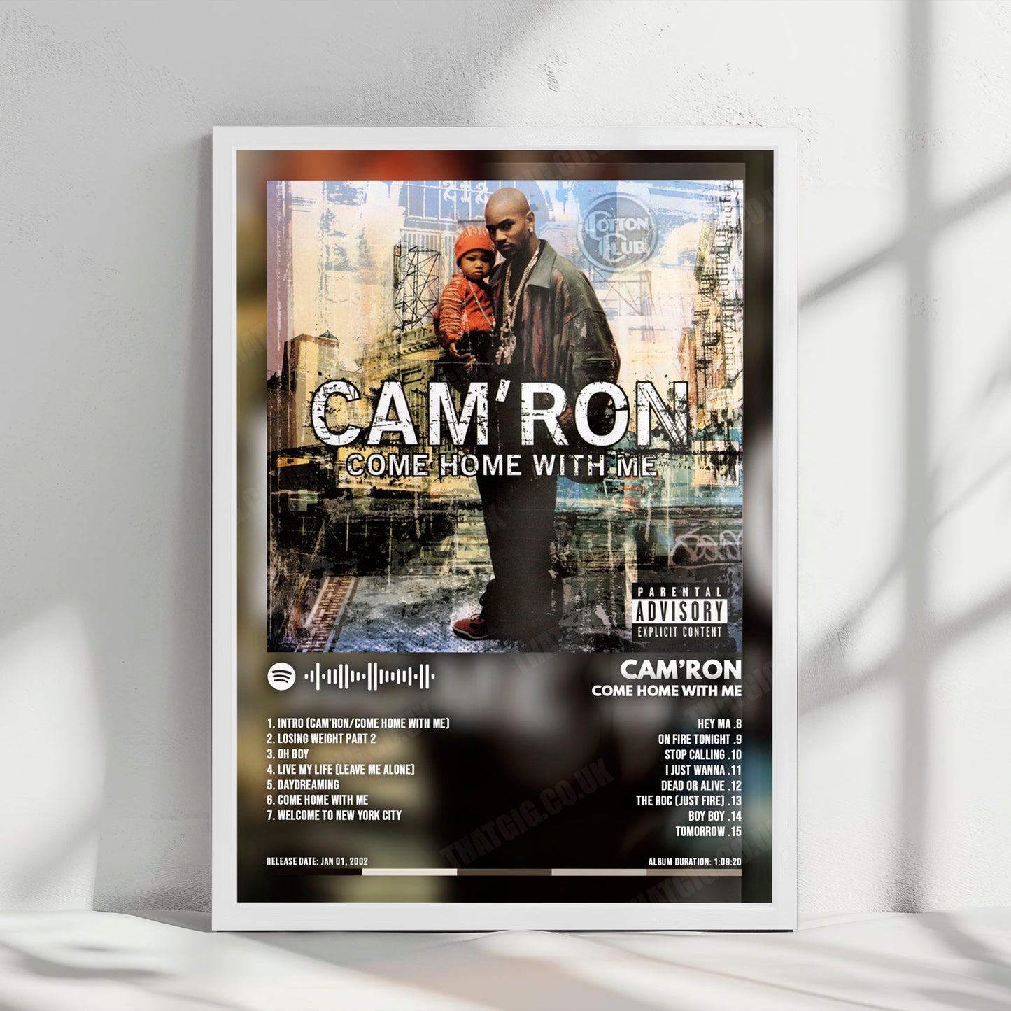 Camron "Come Home With Me" Album Cover Poster - with Complete Tracklist