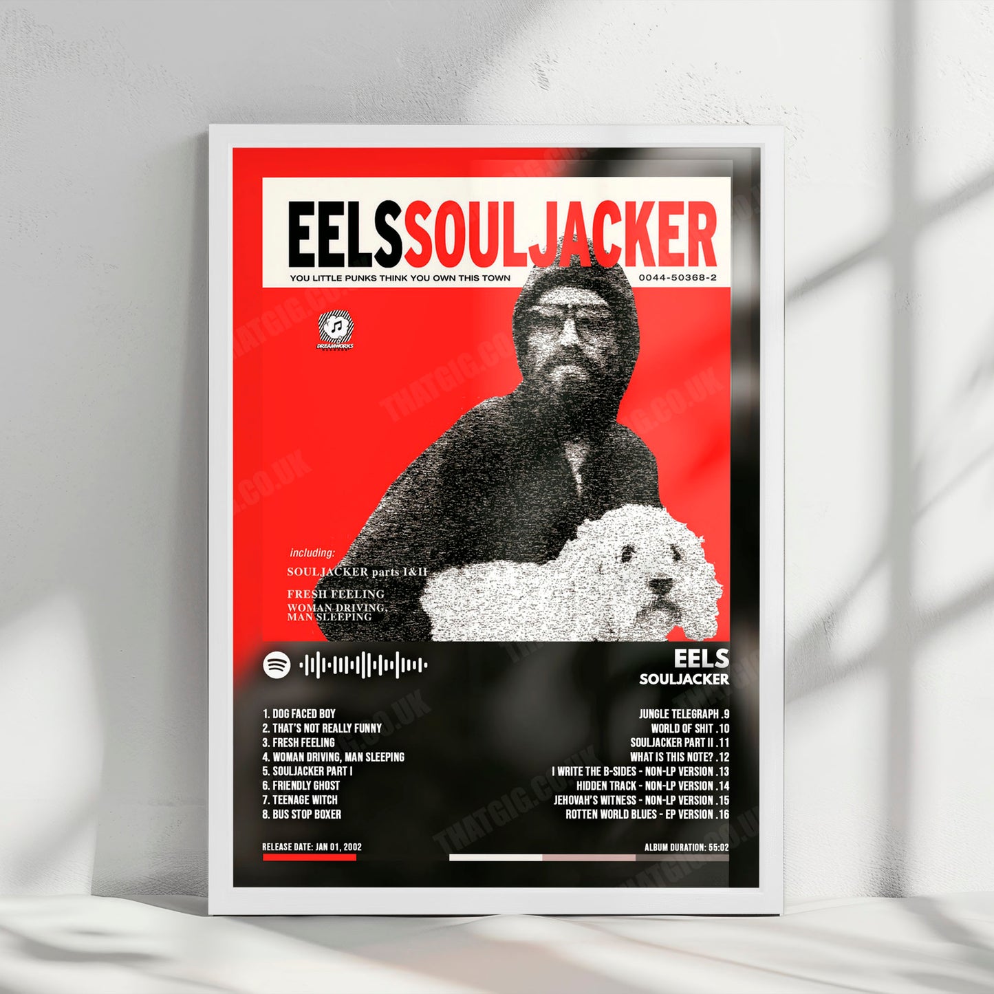 Eels "Souljacker" Album Cover Poster - with Complete Tracklist
