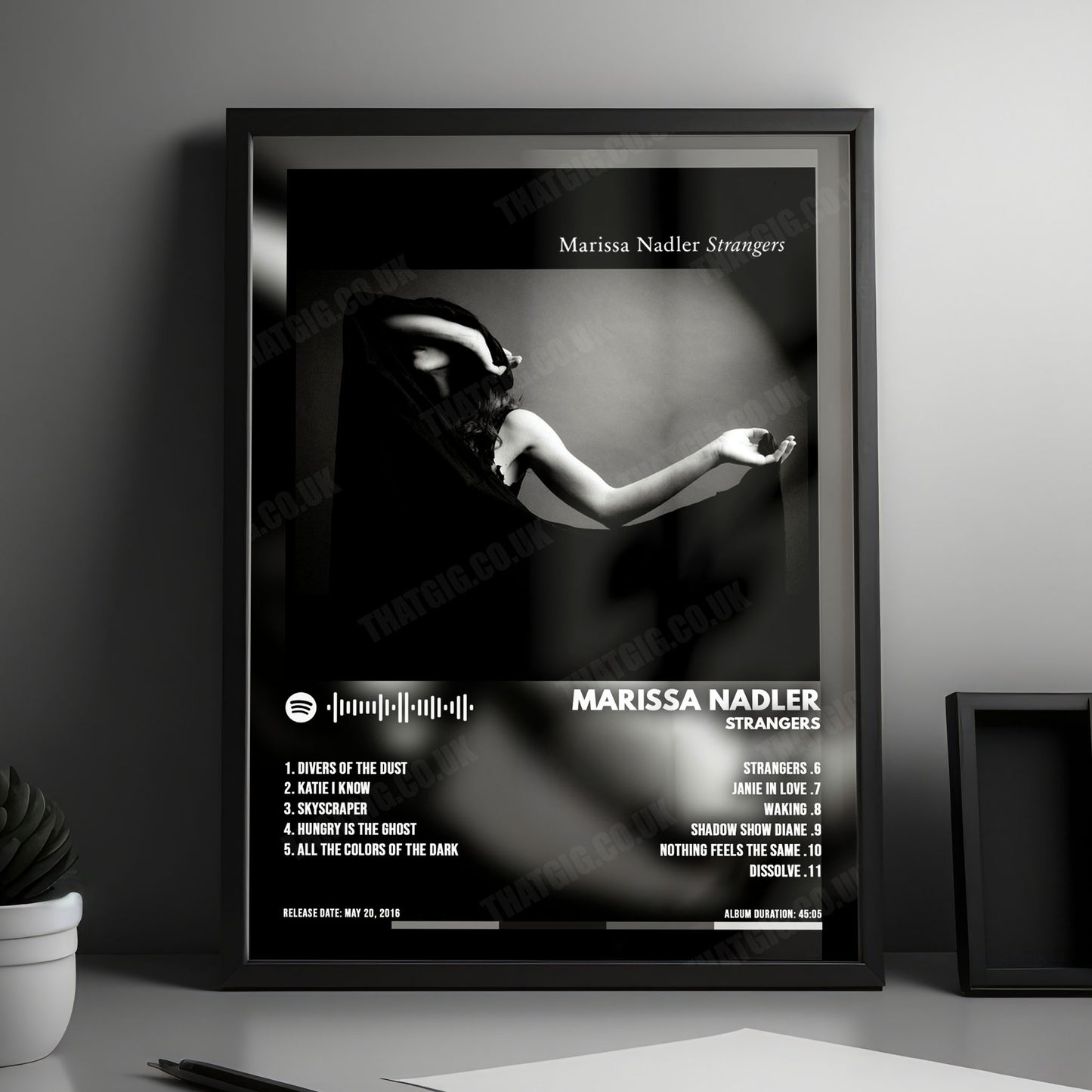 Marissa Nadler "Strangers" Album Cover Poster - with Complete Tracklist