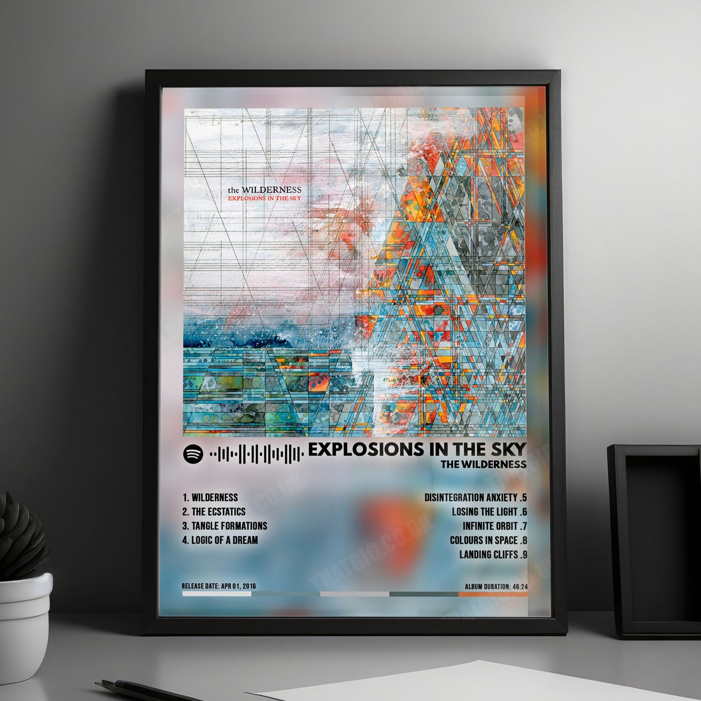 Explosions in the Sky "The Wilderness" Album Cover Poster - with Complete Tracklist