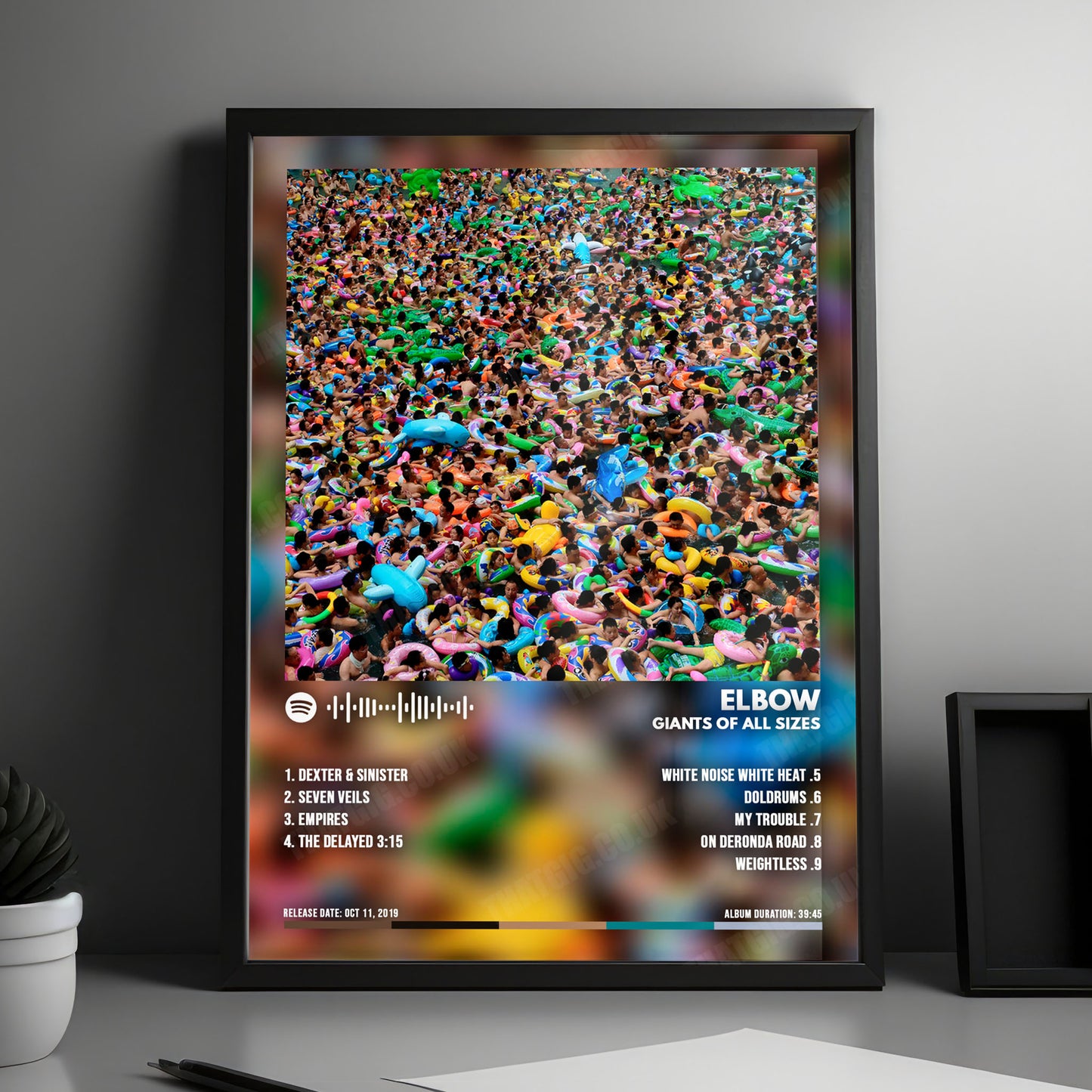 Elbow "Giants of All Sizes" Album Cover Poster - with Complete Tracklist