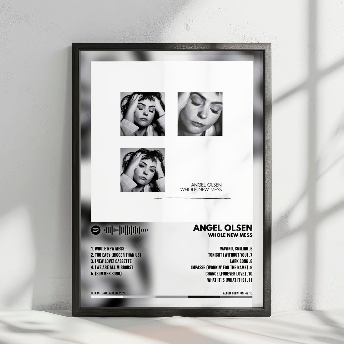Angel Olsen "Whole New Mess" Album Cover Poster - with Complete Tracklist