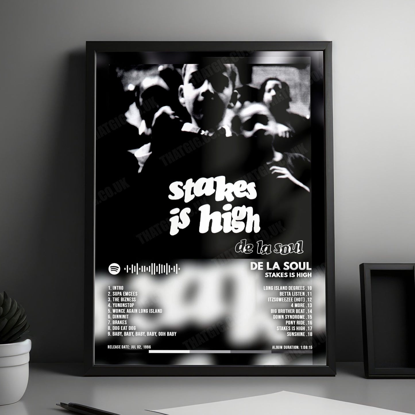 De La Soul "Stakes Is High" Album Cover Poster - with Complete Tracklist