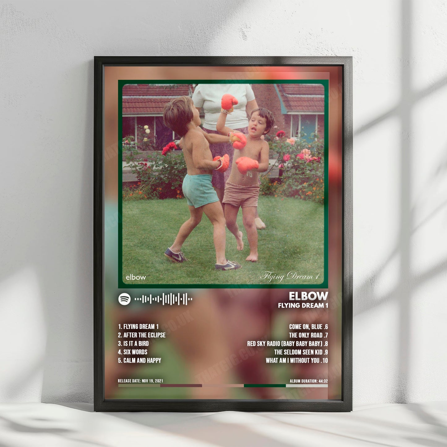 Elbow "Flying Dream 1" Album Cover Poster - with Complete Tracklist