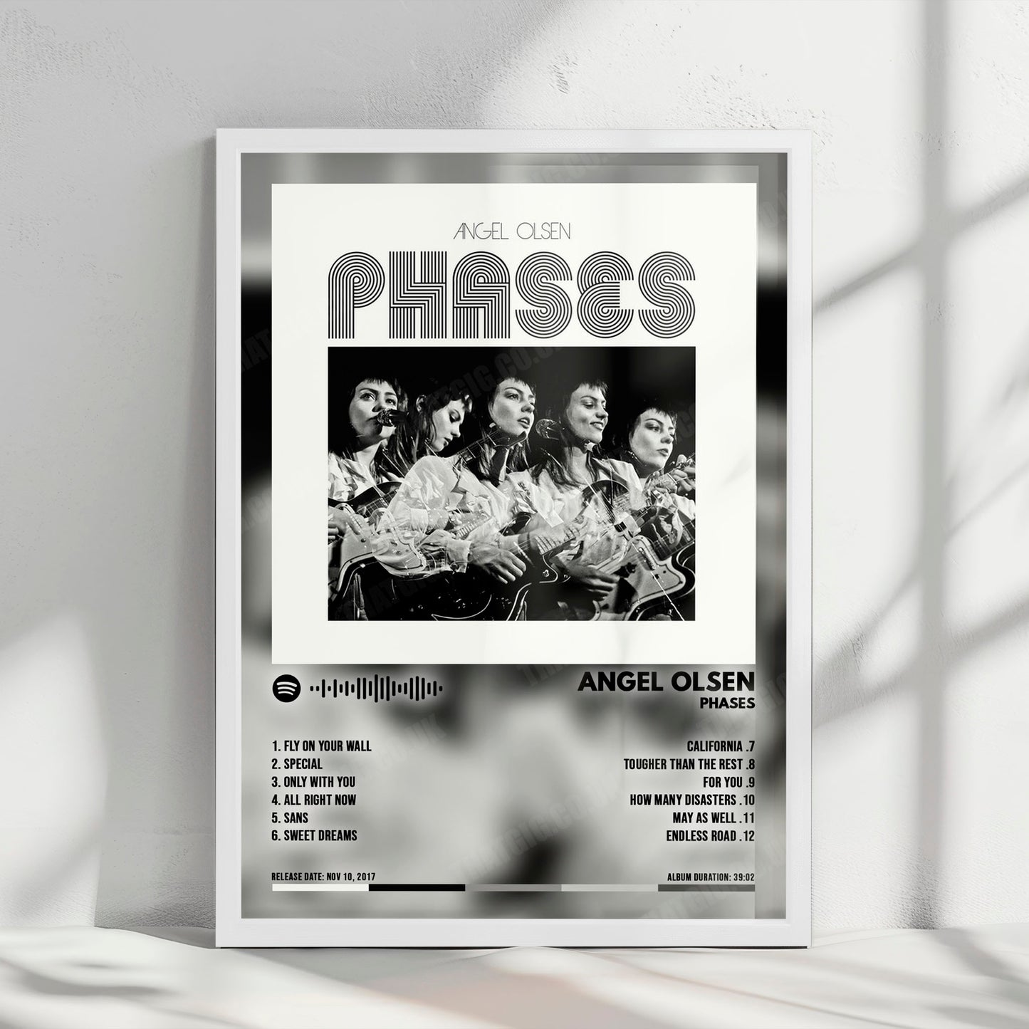 Angel Olsen "Phases" Album Cover Poster - with Complete Tracklist