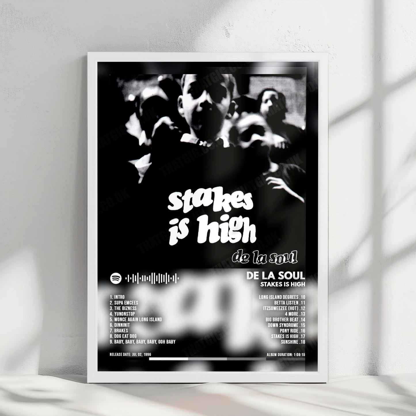 De La Soul "Stakes Is High" Album Cover Poster - with Complete Tracklist