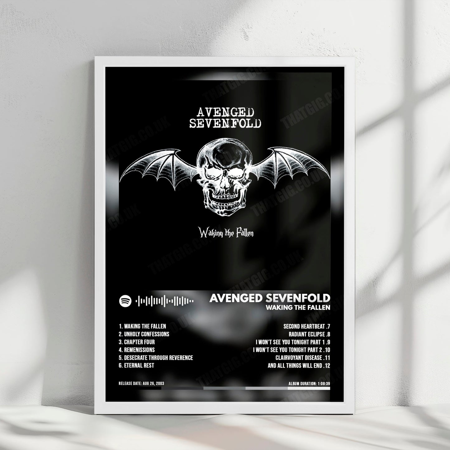 Avenged Sevenfold "Waking The Fallen" Album Cover Poster - with Complete Tracklist