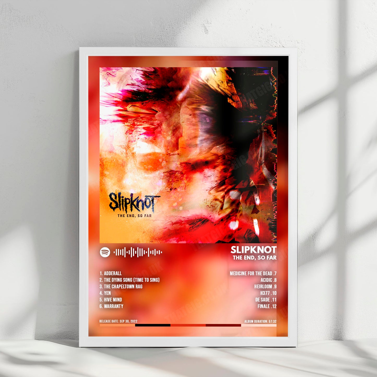 Slipknot "The End, So Far" Album Cover Poster - with Complete Tracklist