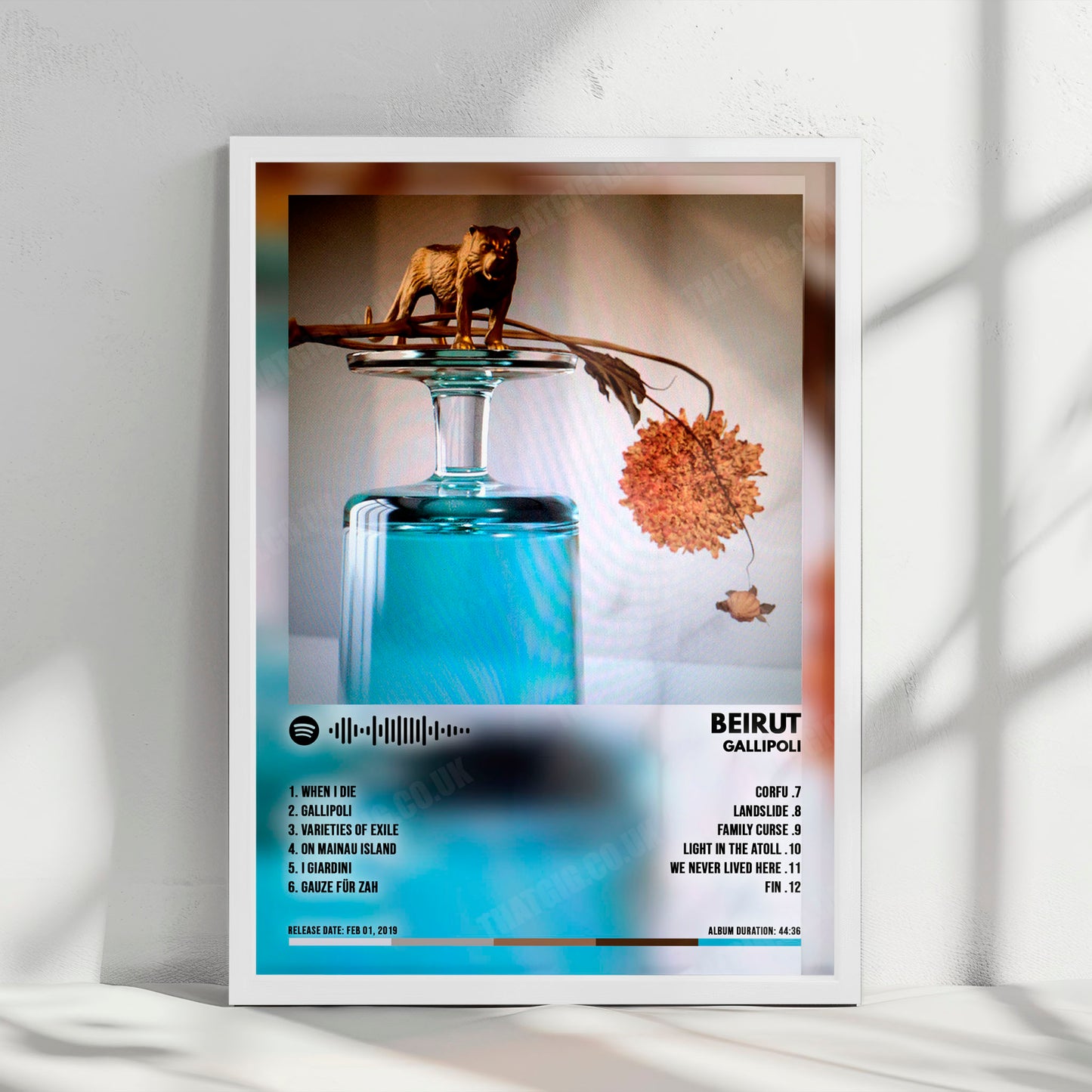 Beirut "Gallipoli" Album Cover Poster - with Complete Tracklist