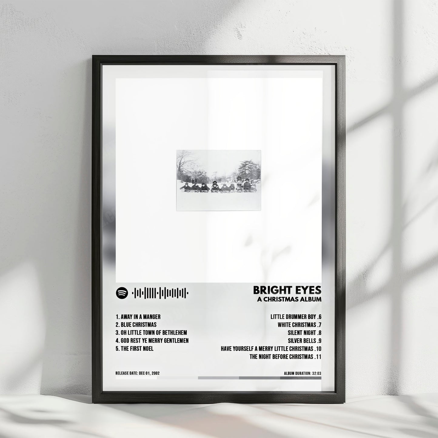 Bright Eyes "A Christmas Album" Album Cover Poster - with Complete Tracklist