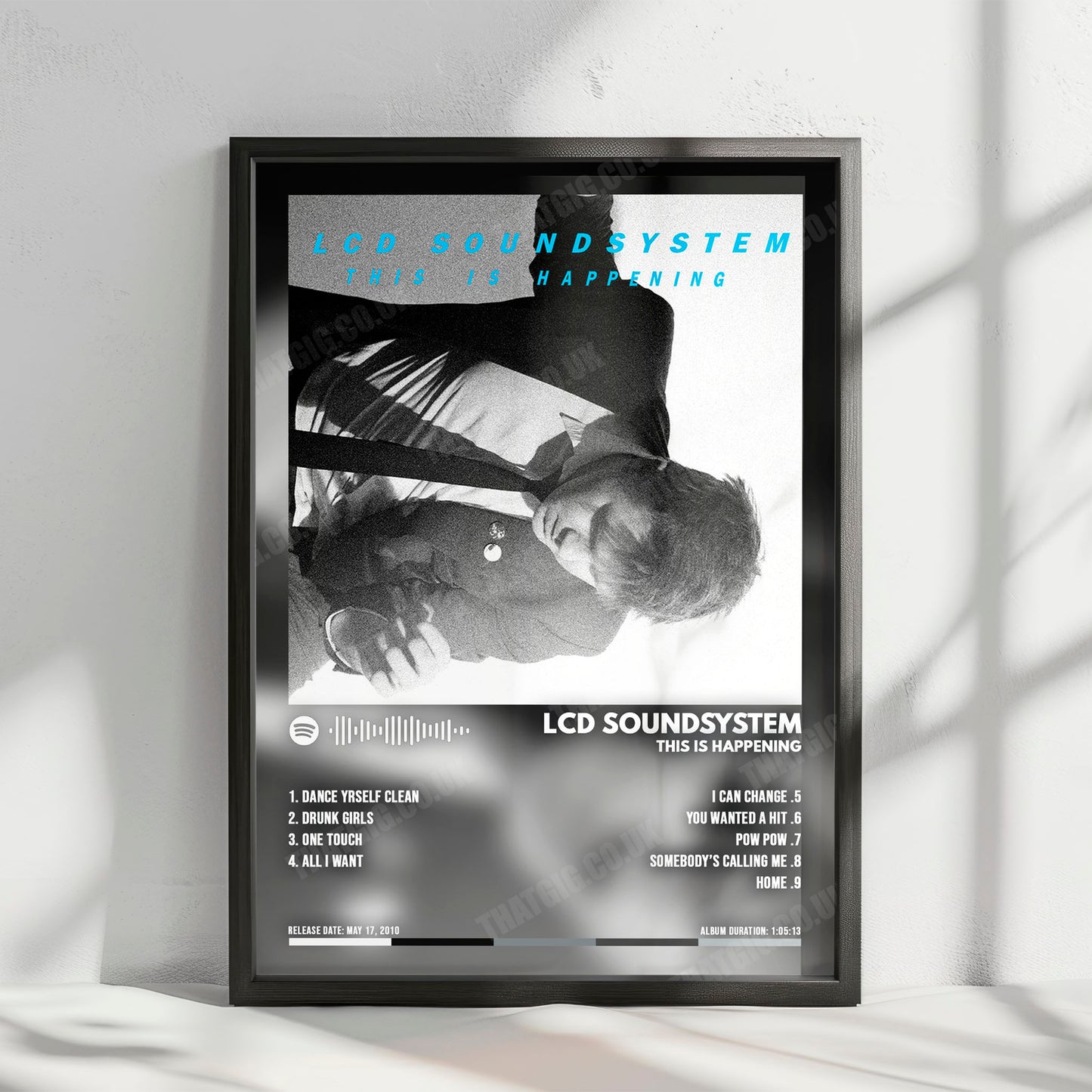 LCD Soundsystem "This Is Happening" Album Cover Poster - with Complete Tracklist