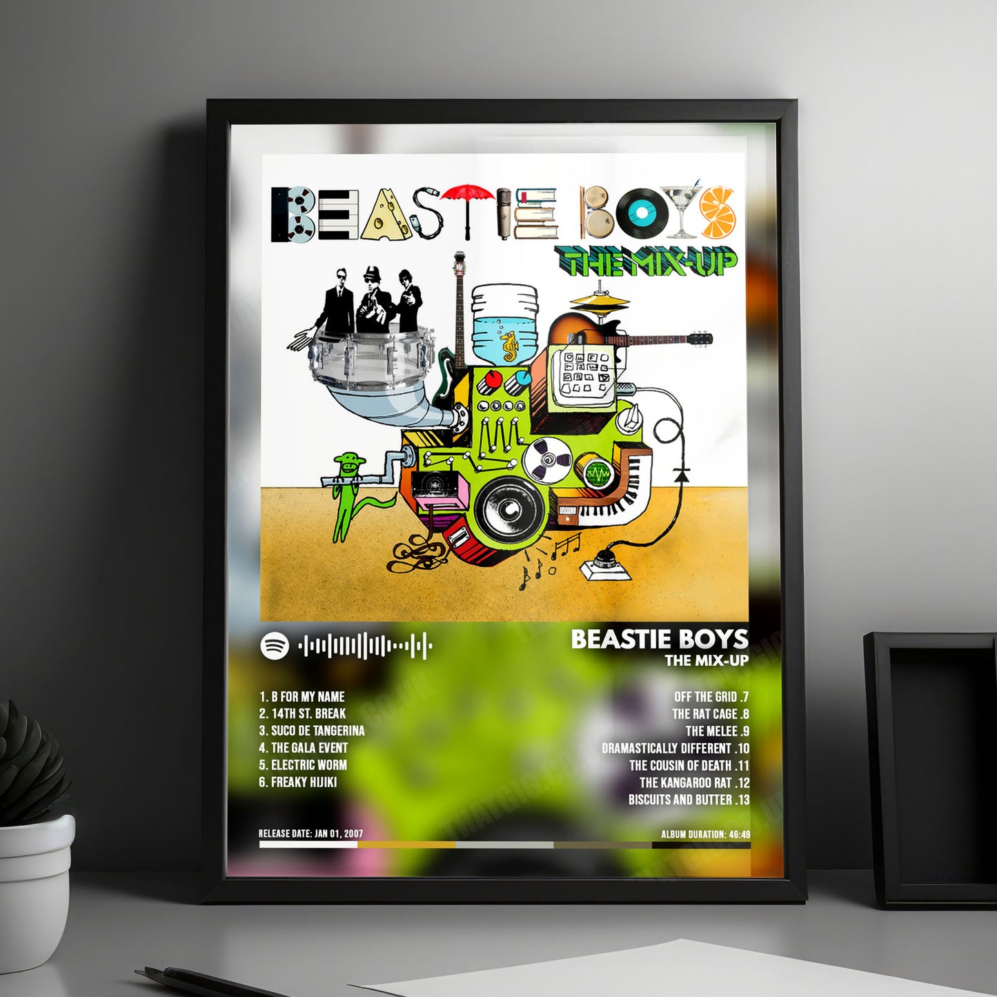 Beastie Boys "The Mix-Up" Album Cover Poster - with Complete Tracklist