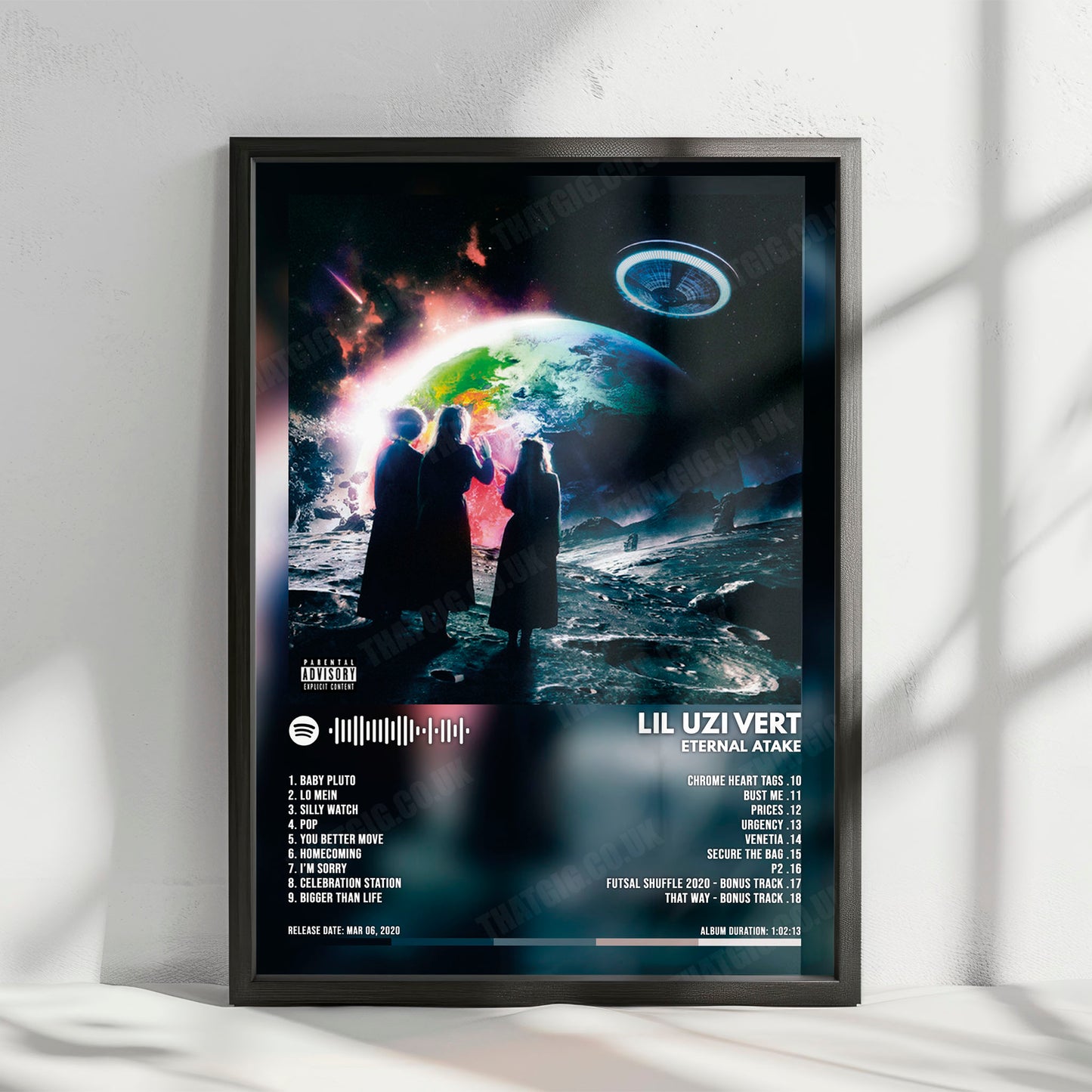 Lil Uzi Vert "Eternal Atake" Album Cover Poster - with Complete Tracklist