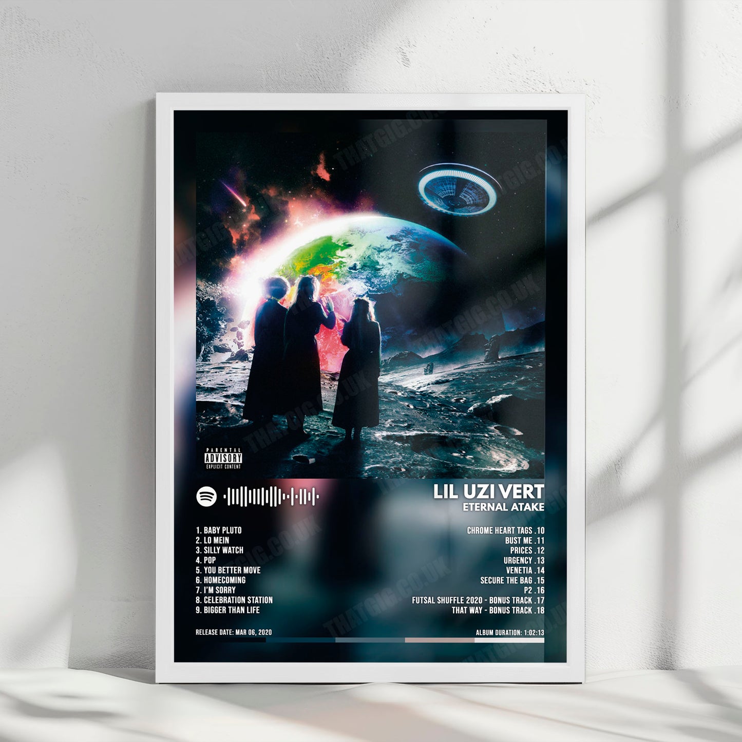 Lil Uzi Vert "Eternal Atake" Album Cover Poster - with Complete Tracklist