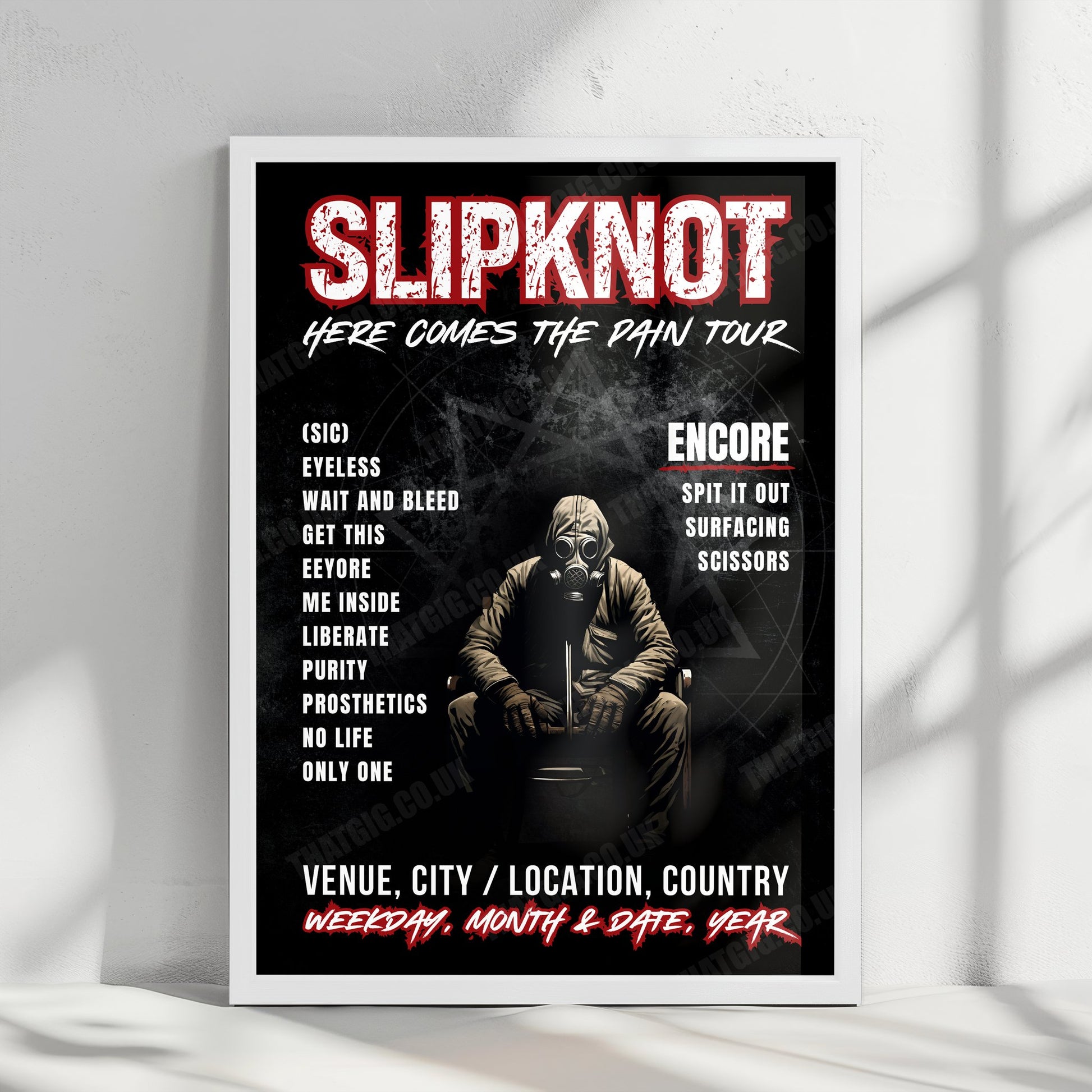 Slipknot Setlist Poster - Calle 2, Zapopan - November 8th, 2024