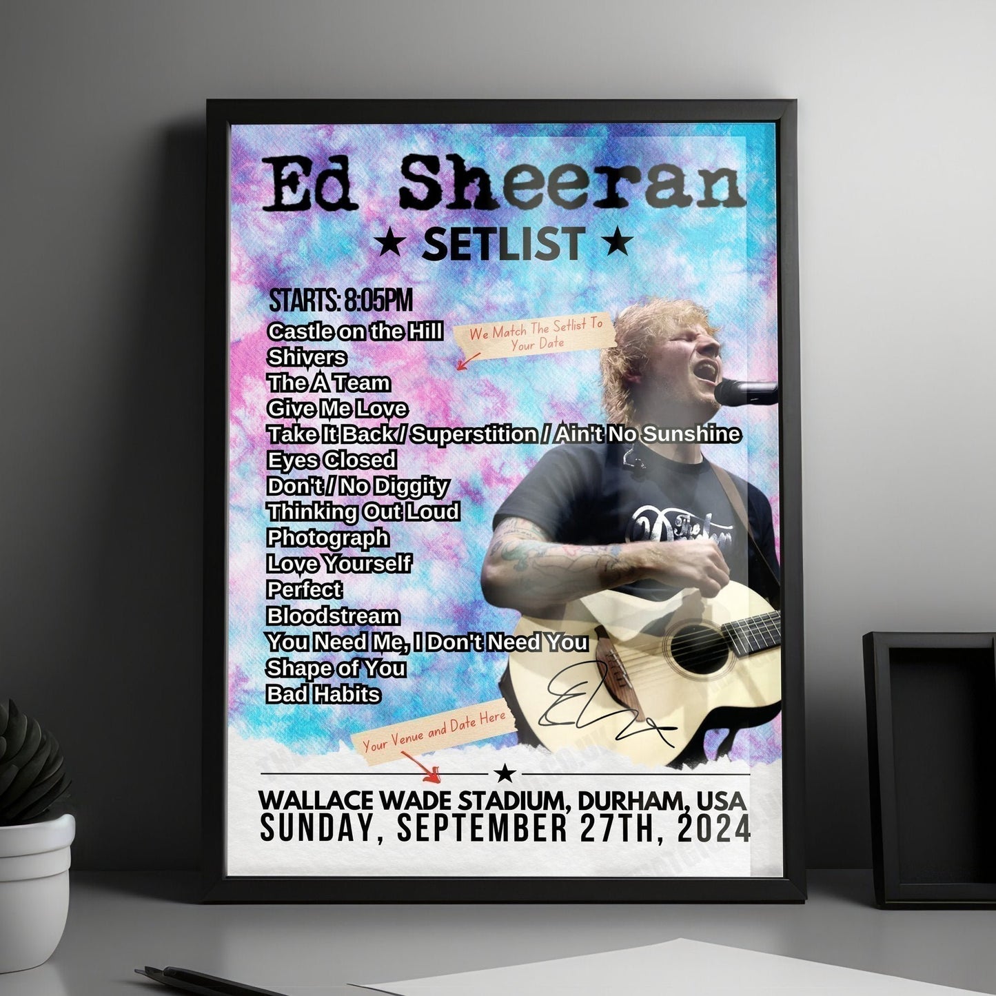 Ed Sheeran Setlist Poster - Buckingham Palace - June 5th, 2022