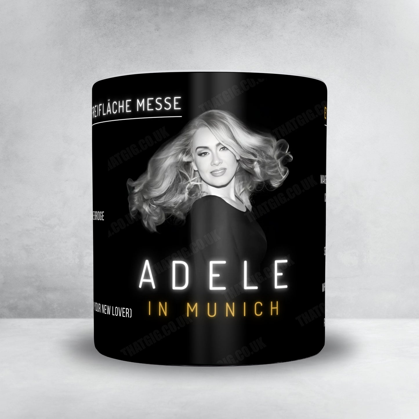 Adele Setlist Mug - Sonderfreifläche Messe, Munich - August 16th, 2024