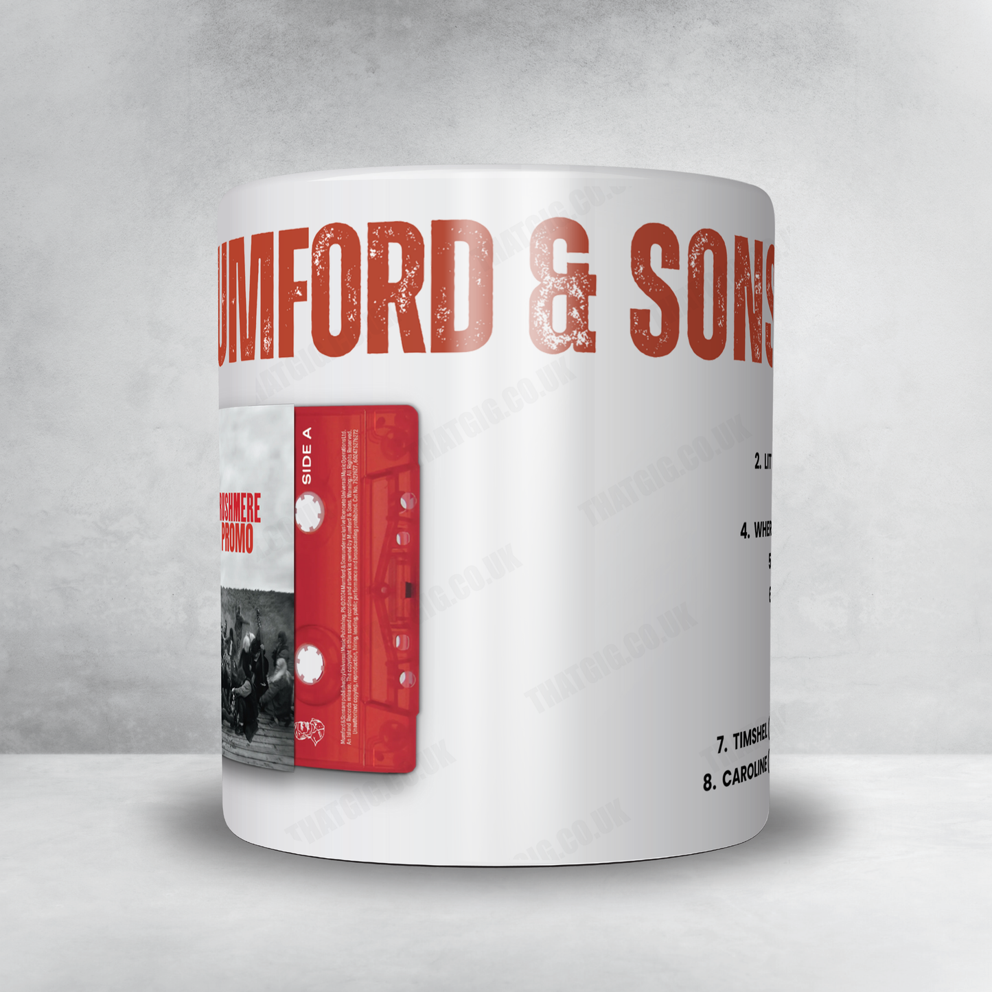Mumford & Sons Setlist Mug - Dolby Theatre, Los Angeles - February 8th, 2023