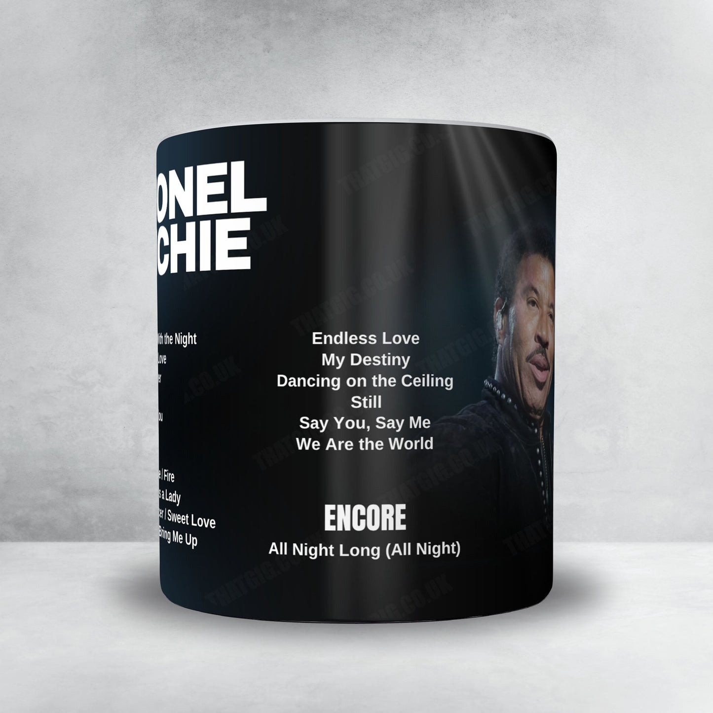 Lionel Richie Setlist Mug - The O2 Arena, London - June 6th, 2025