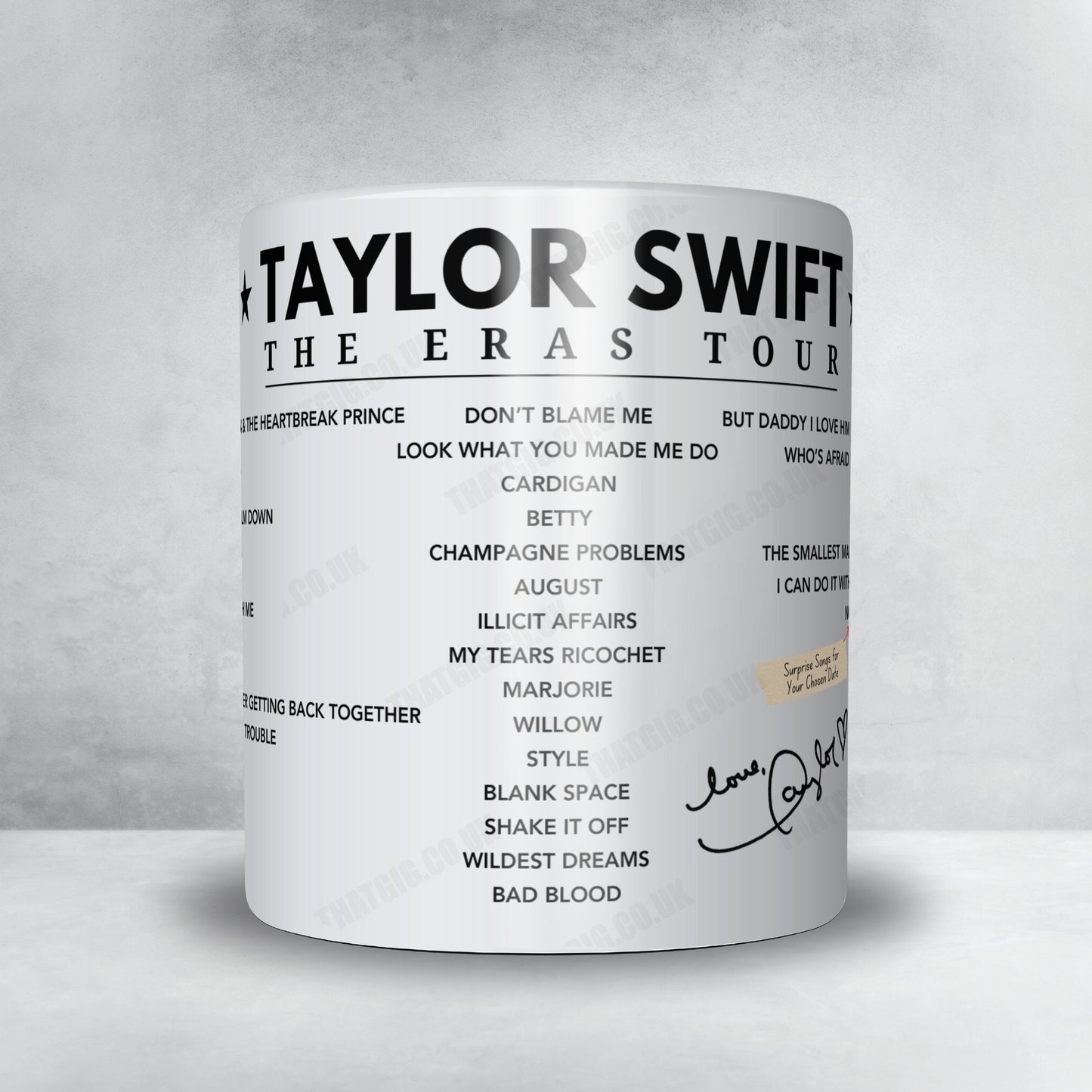 Taylor Swift Setlist Poster - Rogers Centre, Toronto, Canada - November 14th, 2024
