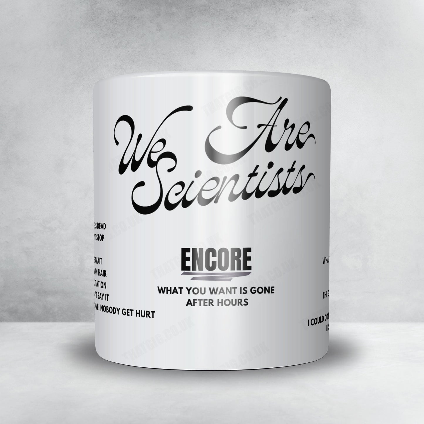 We Are Scientists Setlist Mug - Union Stage, Washington - December 8th, 2023