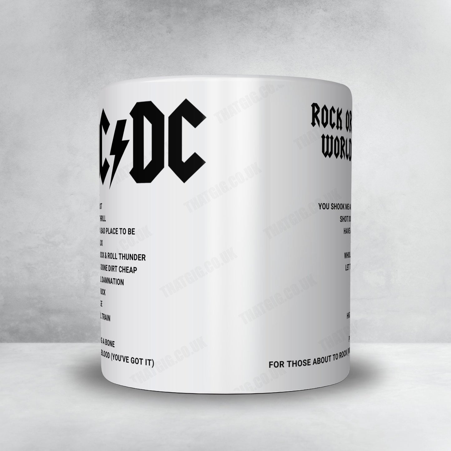 AC/DC Setlist Mug - Jahnwiesen, Cologne - June 19th, 2015