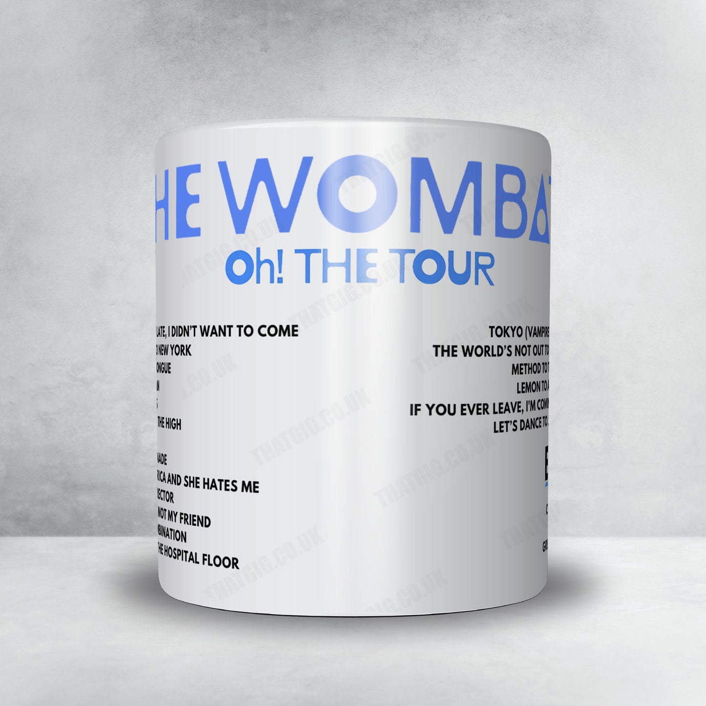The Wombats Setlist Poster - First Direct Arena, Leeds - March 26th, 2025