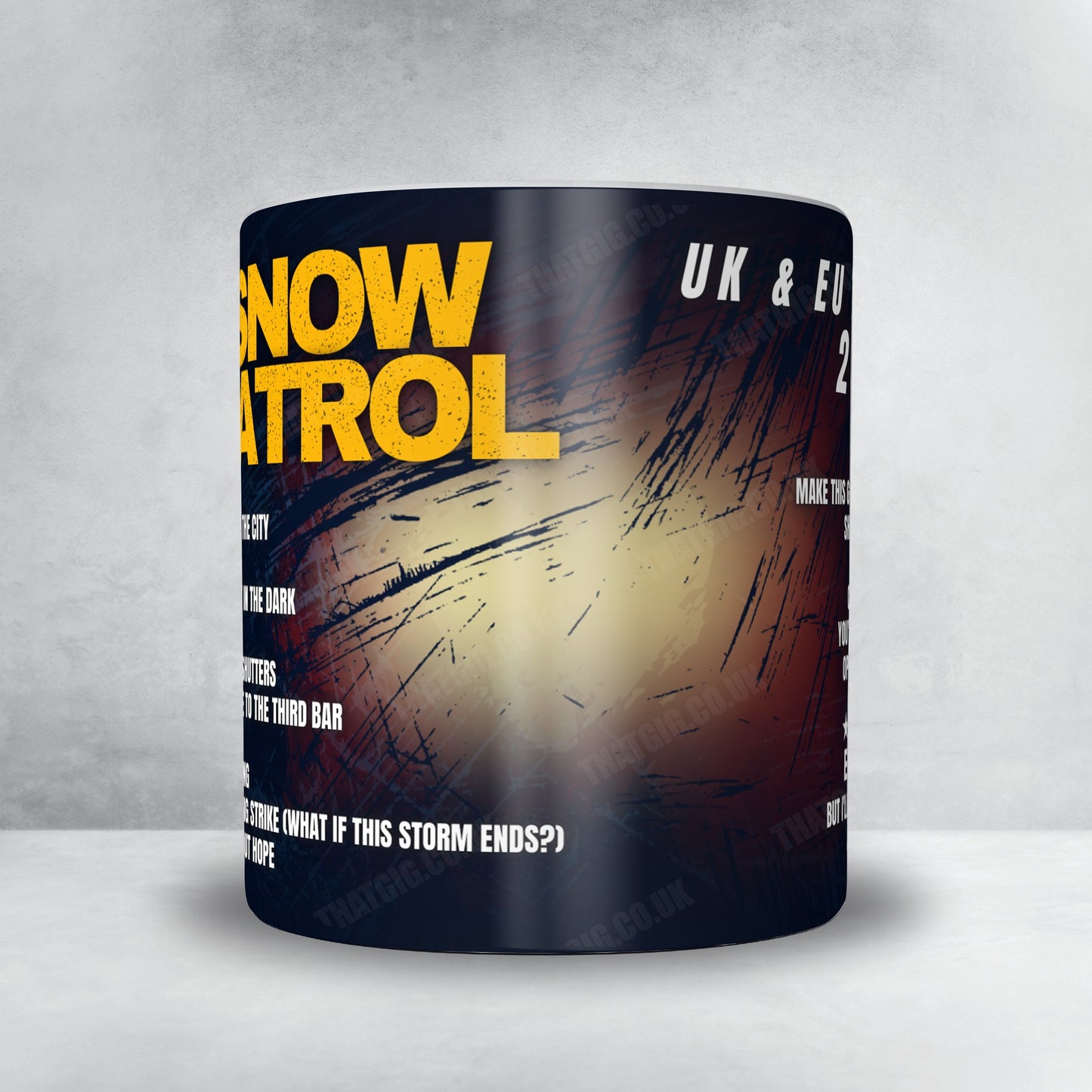 Snow Patrol Setlist Mug - Co-op Live, Manchester, England - February 22nd, 2025