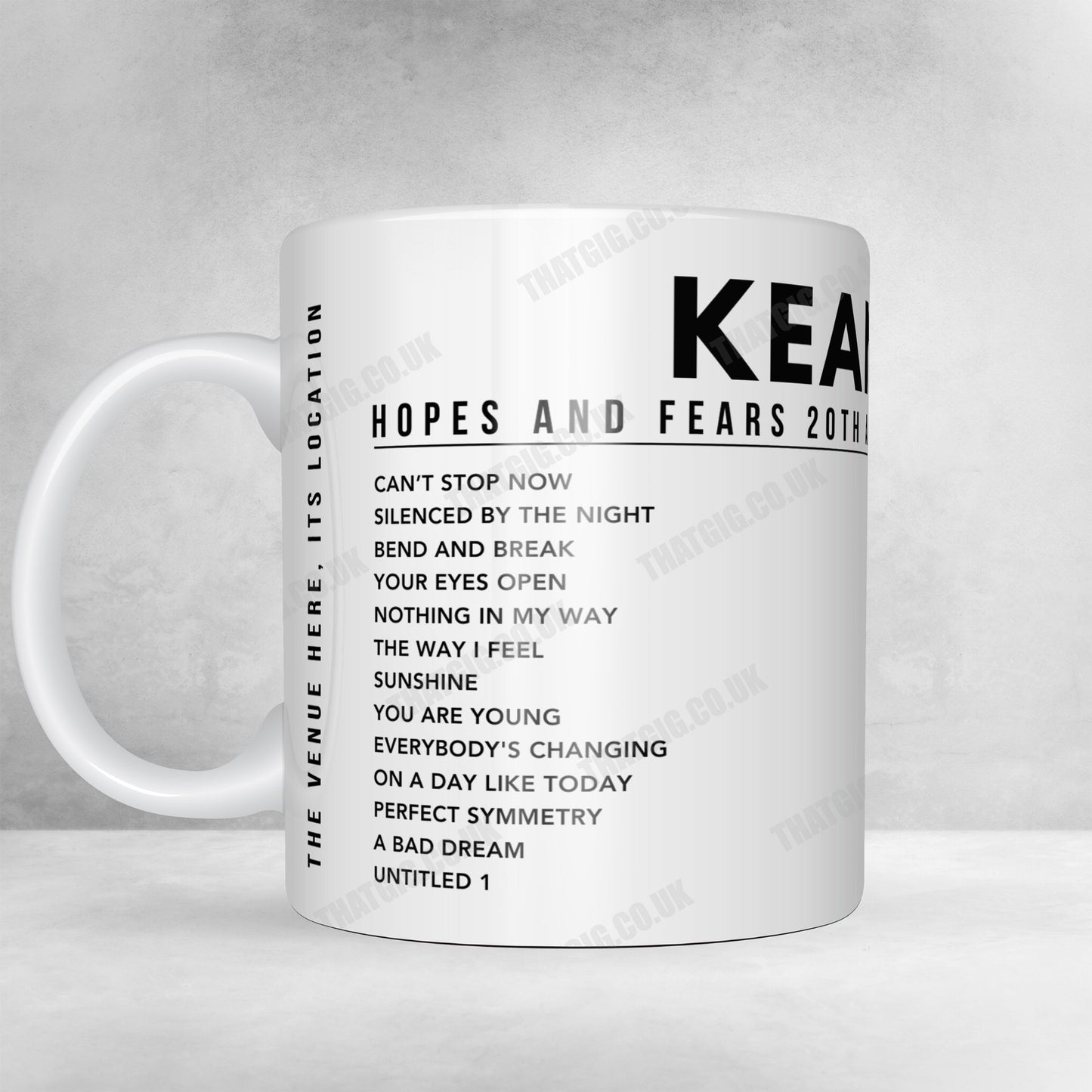 Keane Setlist Poster - Metropolitan Opera House, Philadelphia, PA - September 21st, 2024