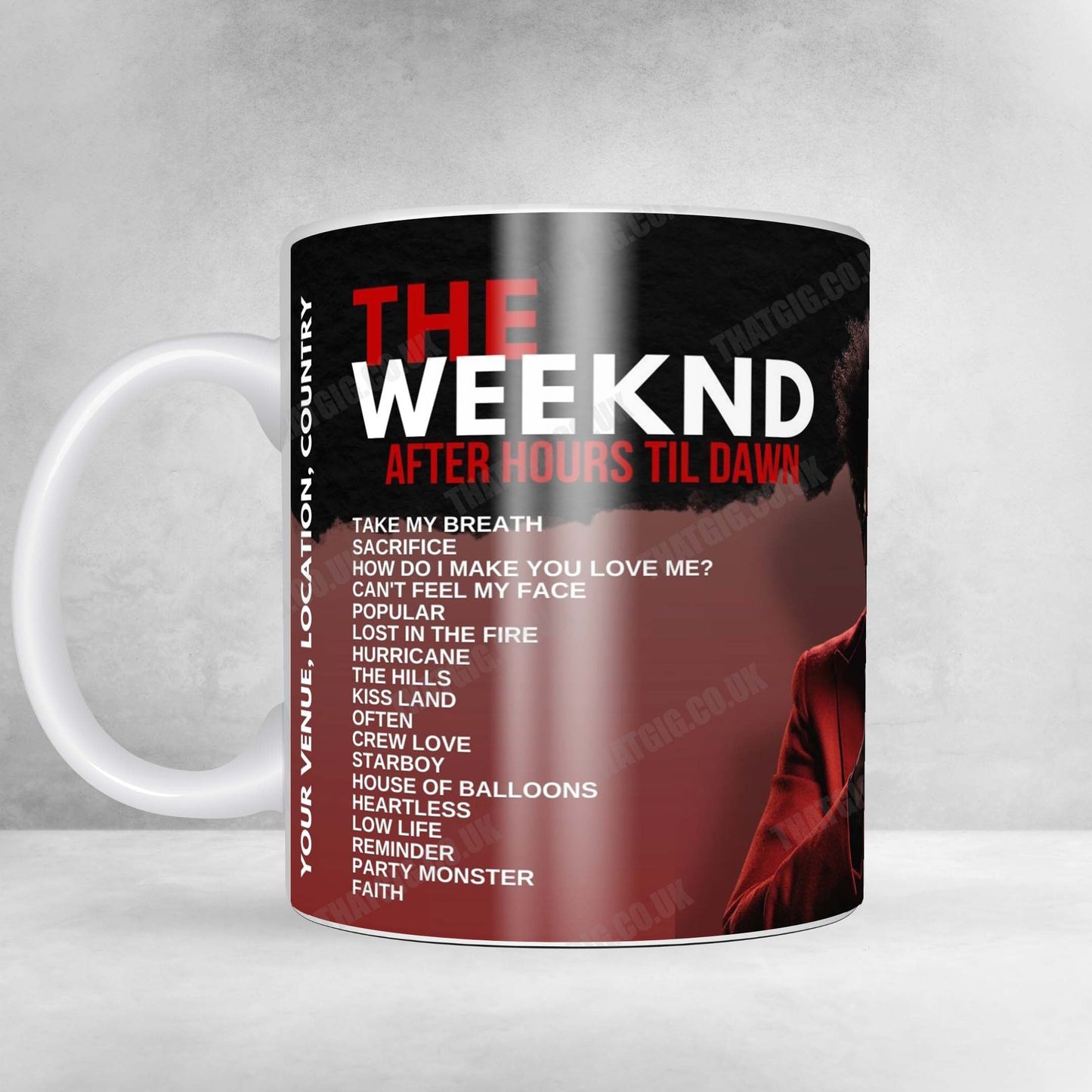 The Weeknd Setlist Poster - Parc Jean-Drapeau, Montreal - July 24th, 2025