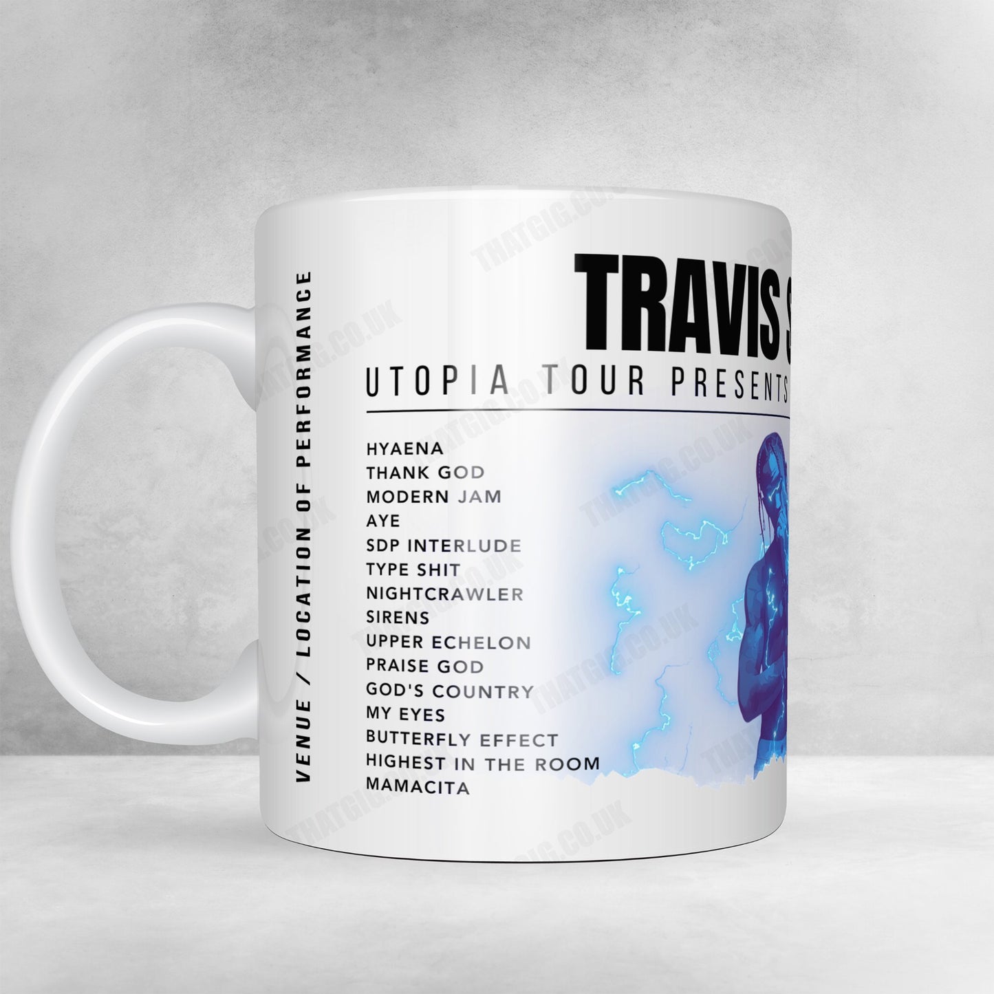 Travis Scott Setlist Poster - Wireless Festival, England - July 8th, 2023