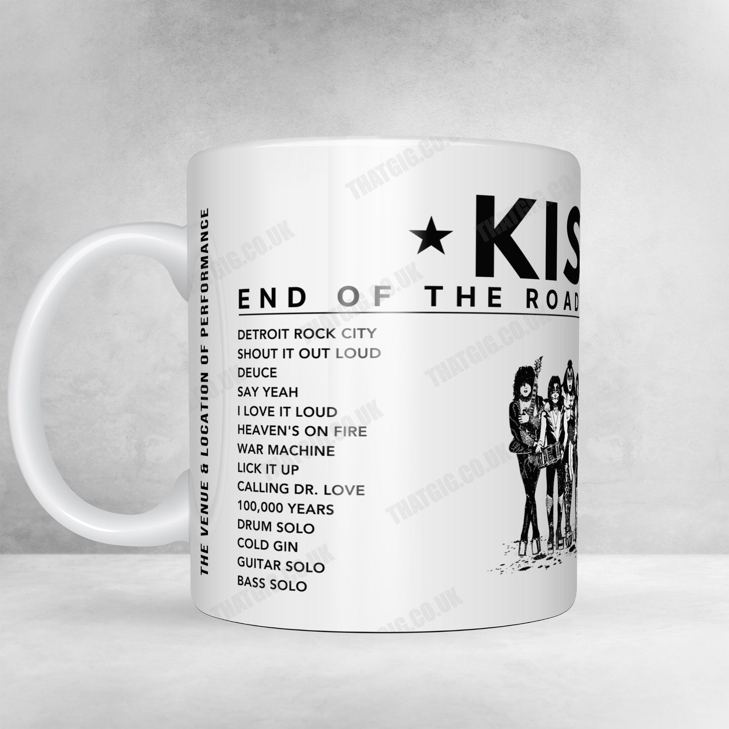 KISS Setlist Poster - Resorts World Arena, Birmingham, England - June 5th, 2023