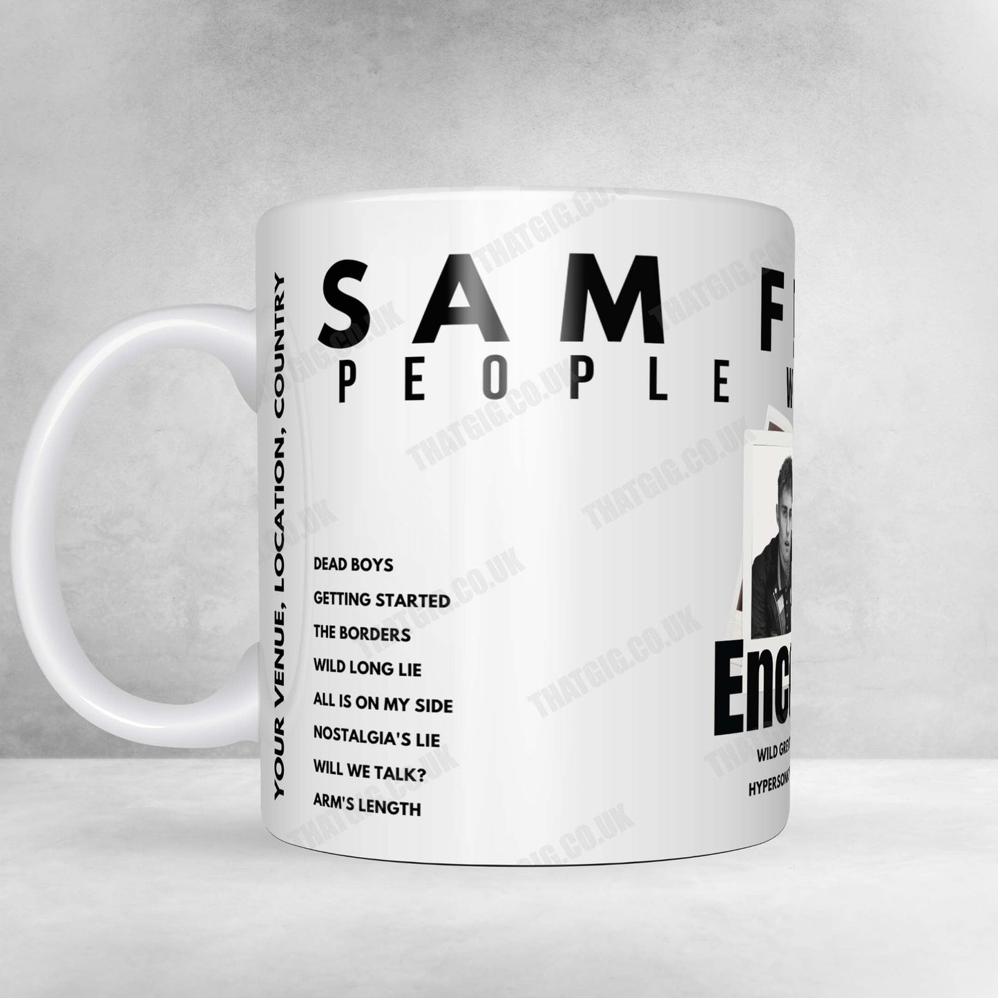 Sam Fender Setlist Mug - Festivalpark, Werchter - June 29th, 2023