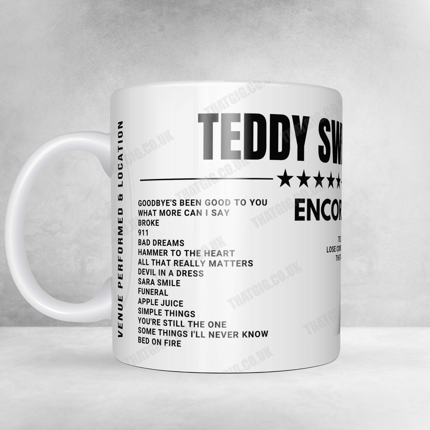 Teddy Swims Setlist Poster - Palais des Festivals et des Congrès, Cannes - November 1st, 2024
