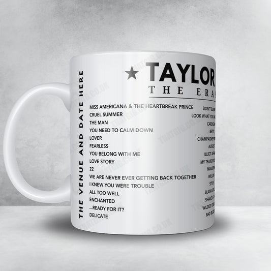 Taylor Swift Setlist Mug - AT&T Stadium, Arlington - March 31st, 2023