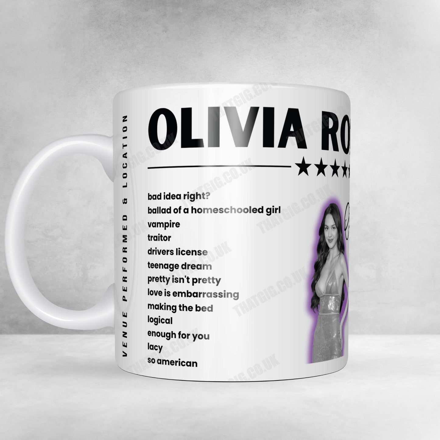 Olivia Rodrigo Setlist Poster - Rod Laver Arena, Melbourne - October 13th, 2024