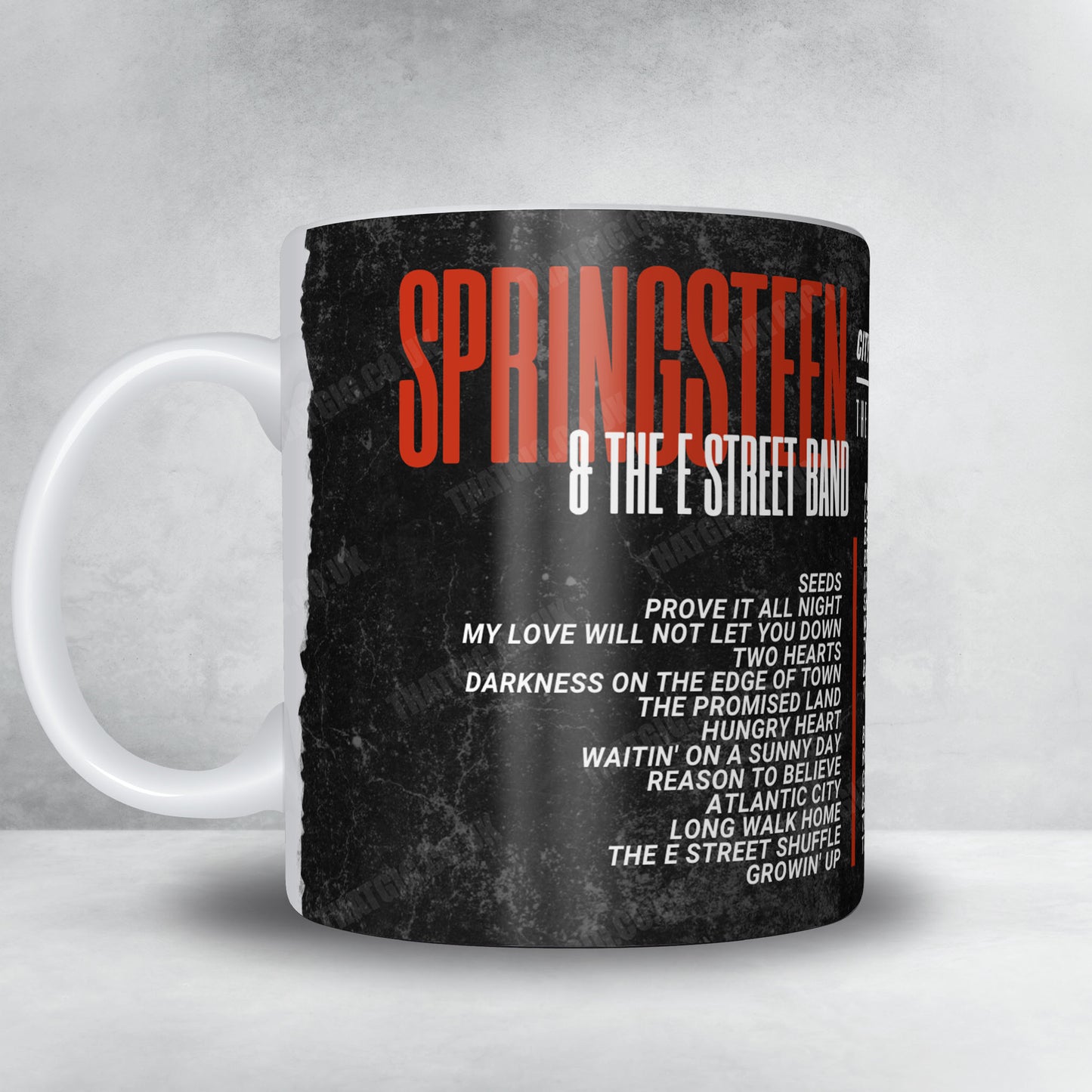Bruce Springsteen Setlist Mug - Stade Pierre-Mauroy, Villeneuve-d'Ascq - May 27th, 2025