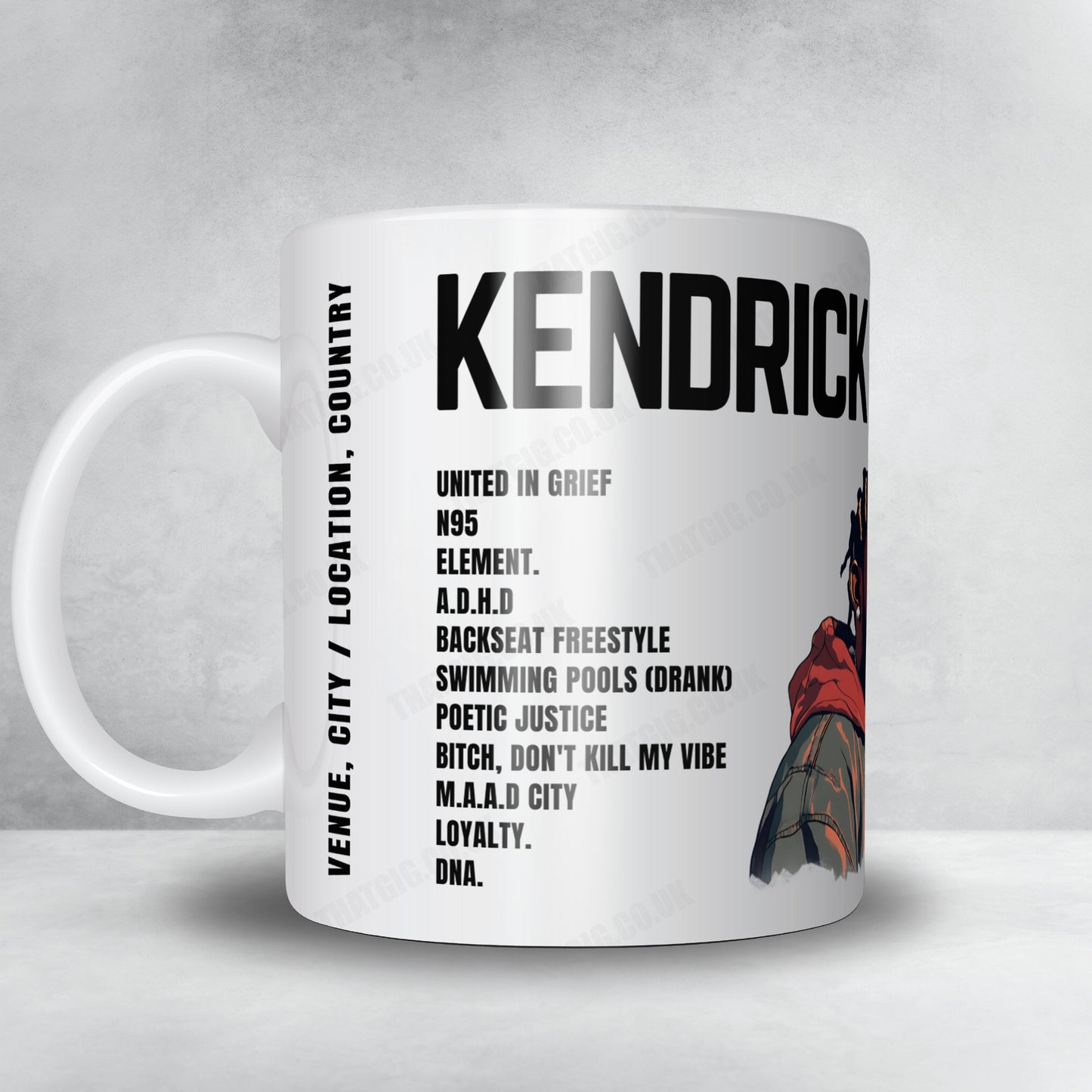 Kendrick Lamar Setlist Poster - Festhalle, Frankfurt - October 31st, 2022