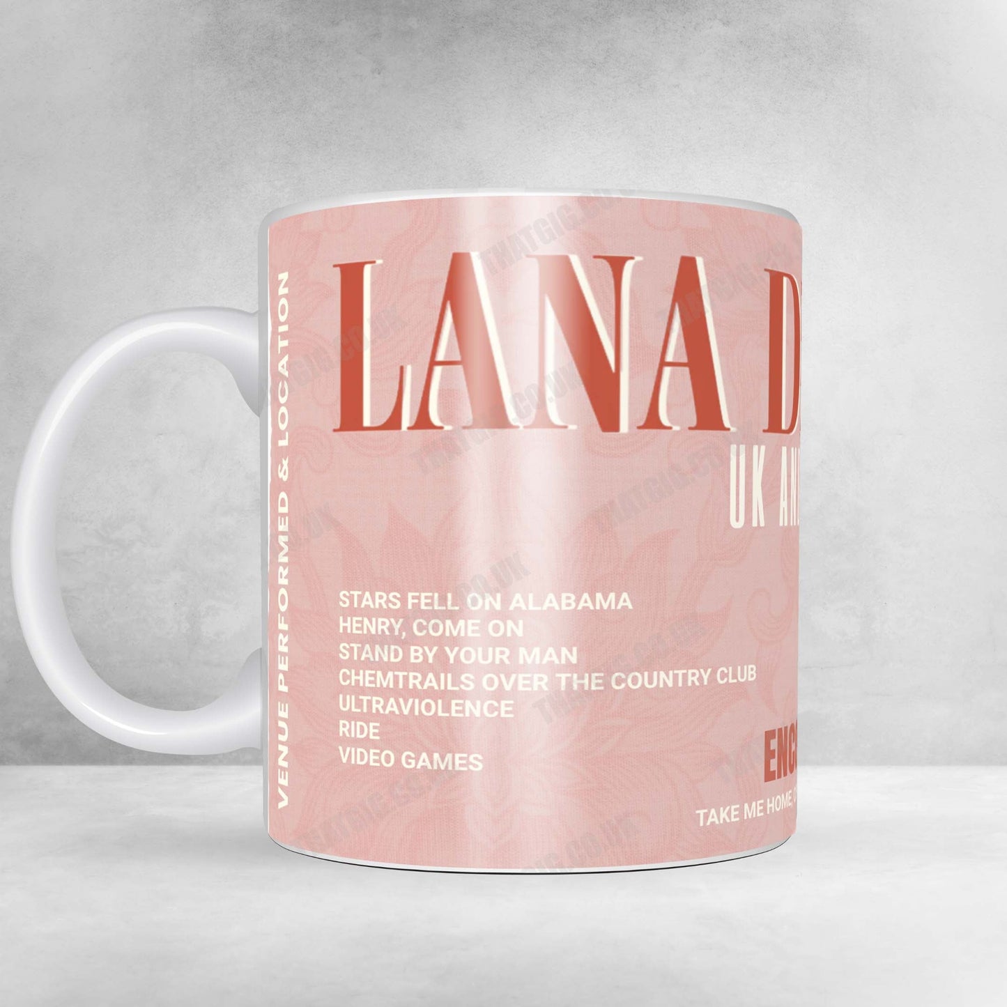 Lana Del Rey Setlist Mug - Principality Stadium, Cardiff - June 23rd, 2025