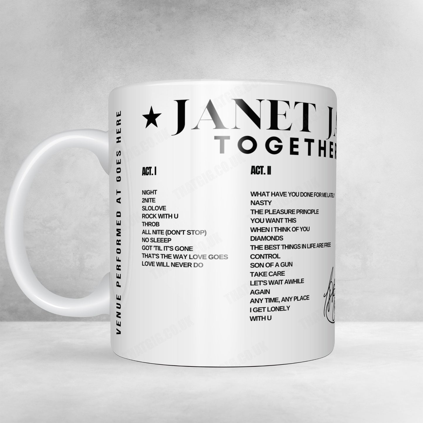Janet Jackson Setlist Poster - State Farm Arena, Atlanta - July 21st, 2024