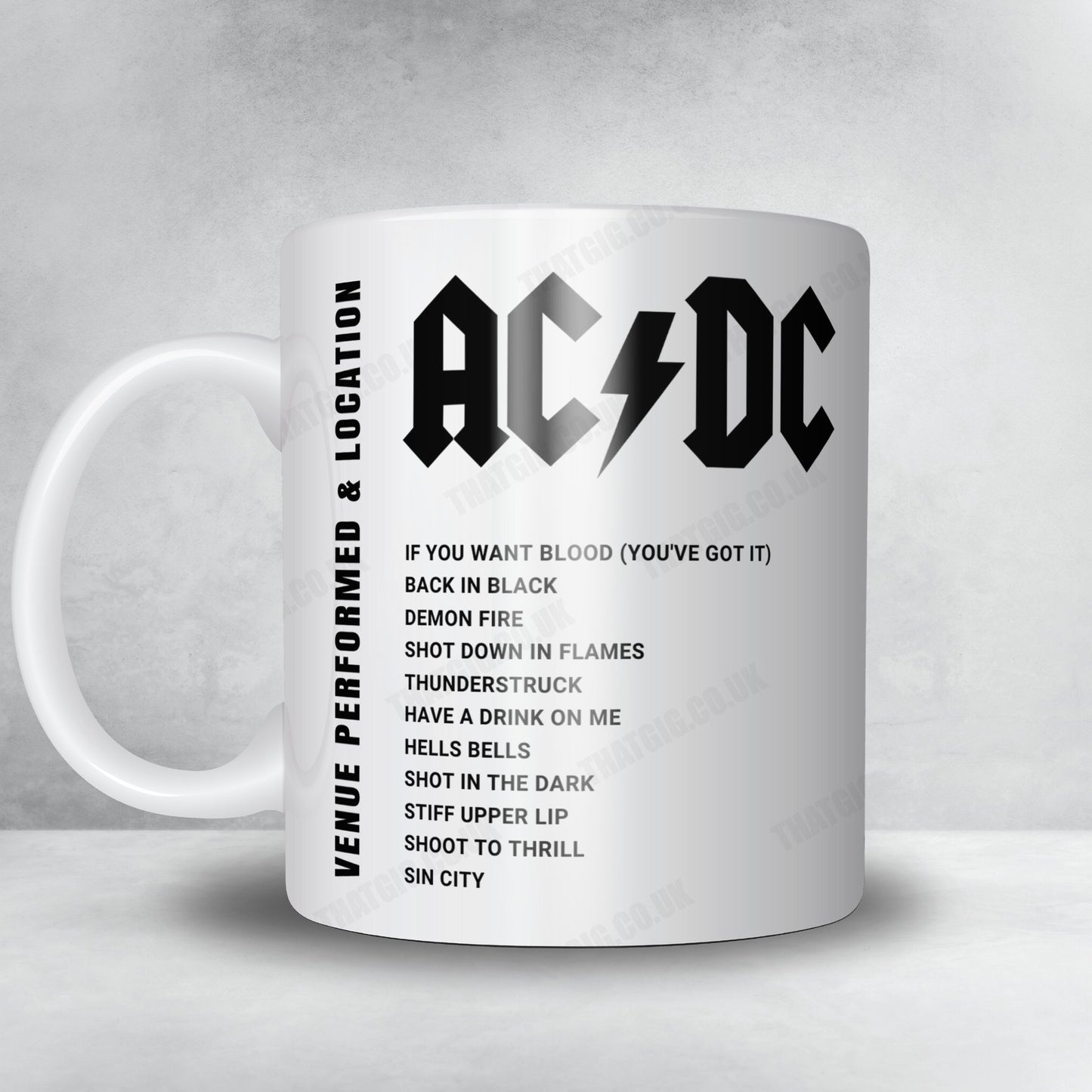 AC/DC Setlist Mug - Cannstatter Wasen, Stuttgart - July 17th, 2024
