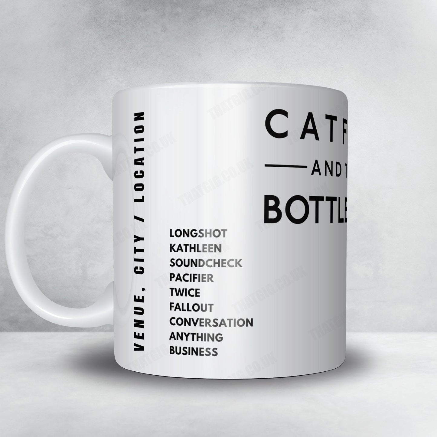 Catfish and the Bottlemen Setlist Mug - Little John's Farm, Reading - August 27th, 2021