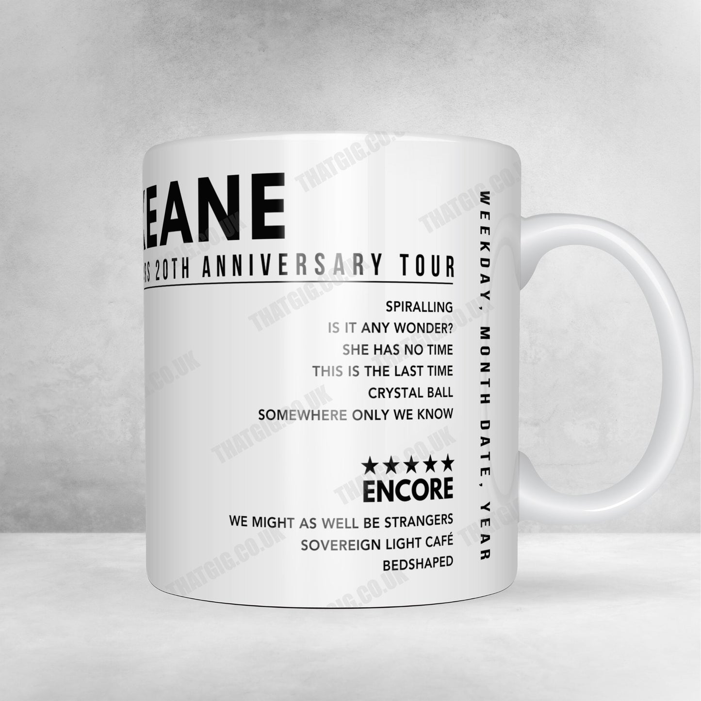 Keane Setlist Poster - Metropolitan Opera House, Philadelphia, PA - September 21st, 2024