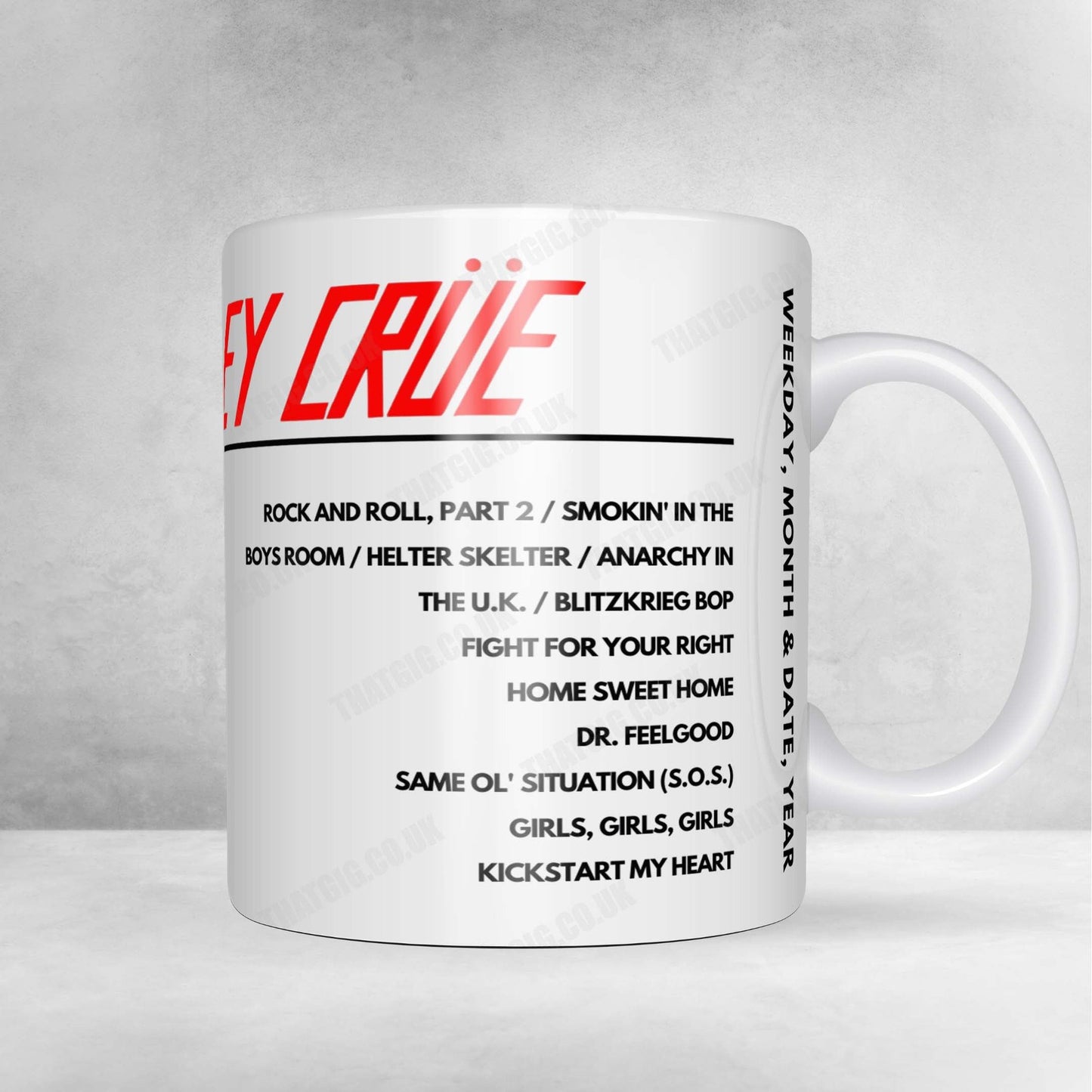 Mötley Crüe Setlist Poster - Stockhorn Arena, Thun, Switzerland - June 27th, 2023