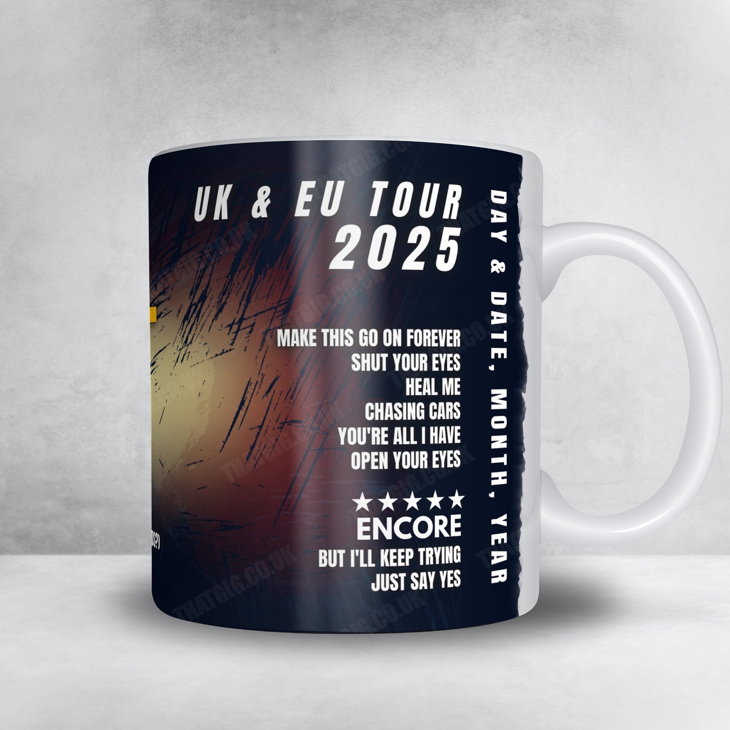 Snow Patrol Setlist Mug - Co-op Live, Manchester, England - February 22nd, 2025